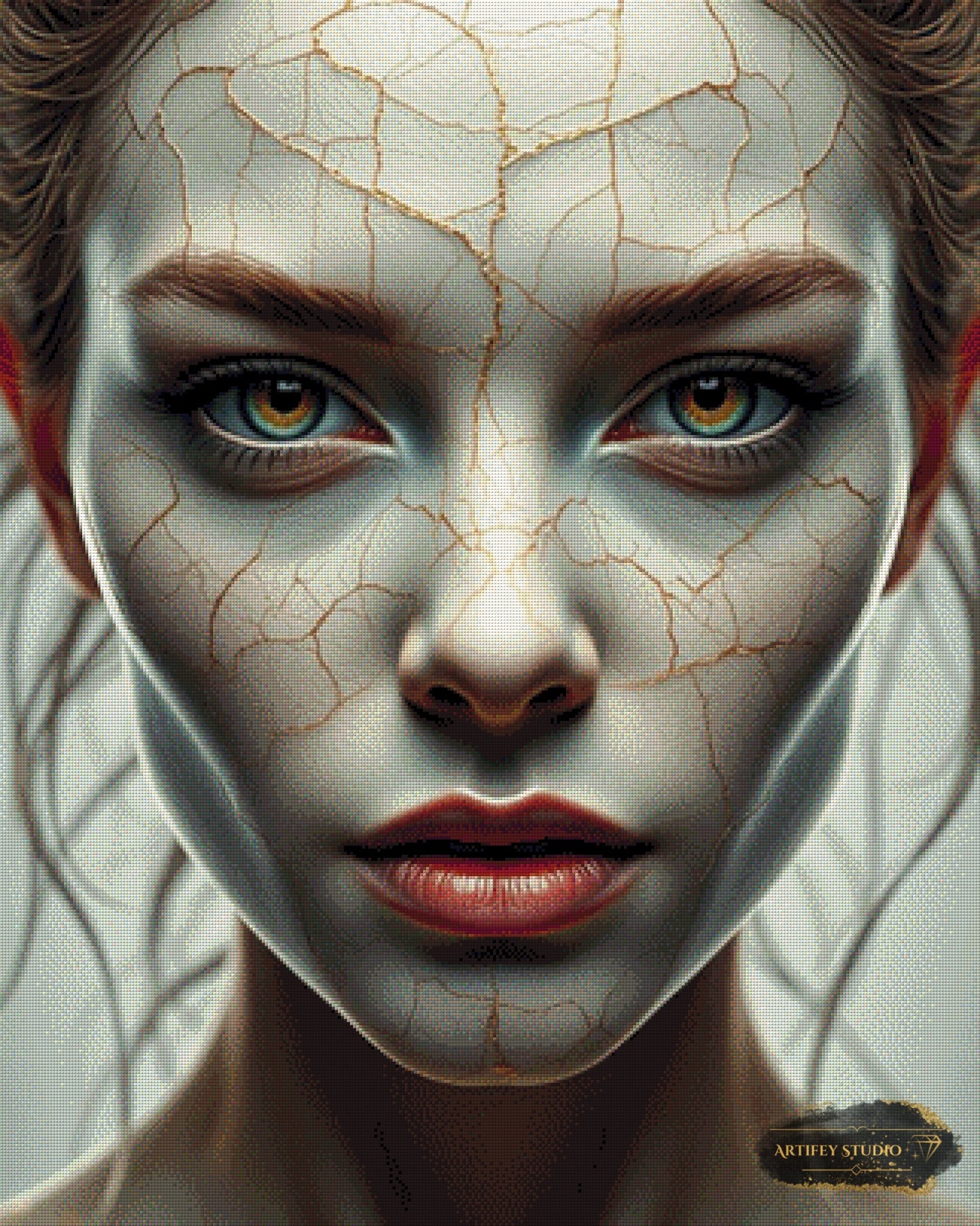 Kintsugi der Seele by Morrigan 80x100 mit 150 Farben