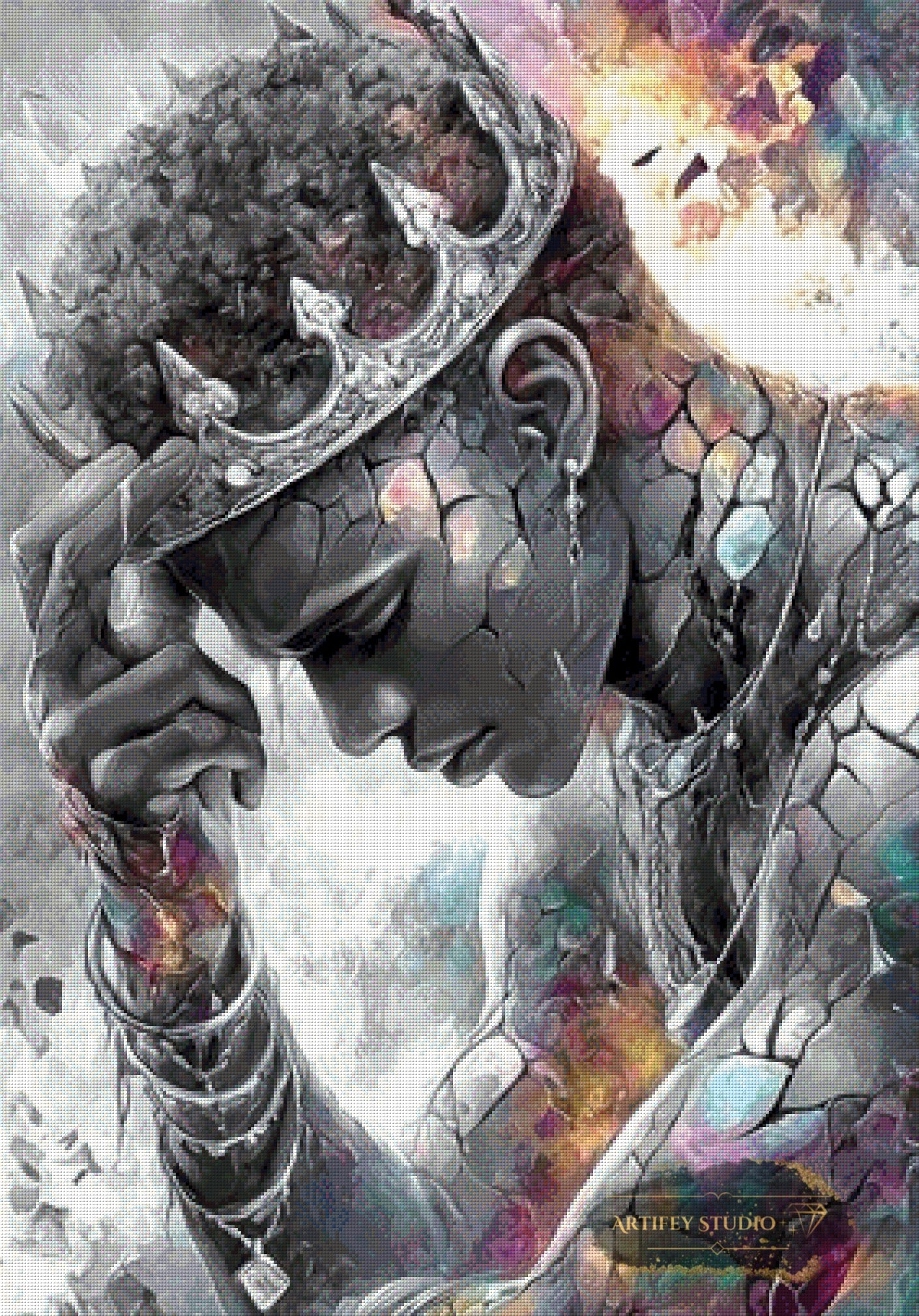 Broken King by Mirael 70x100 mit 180 Farben