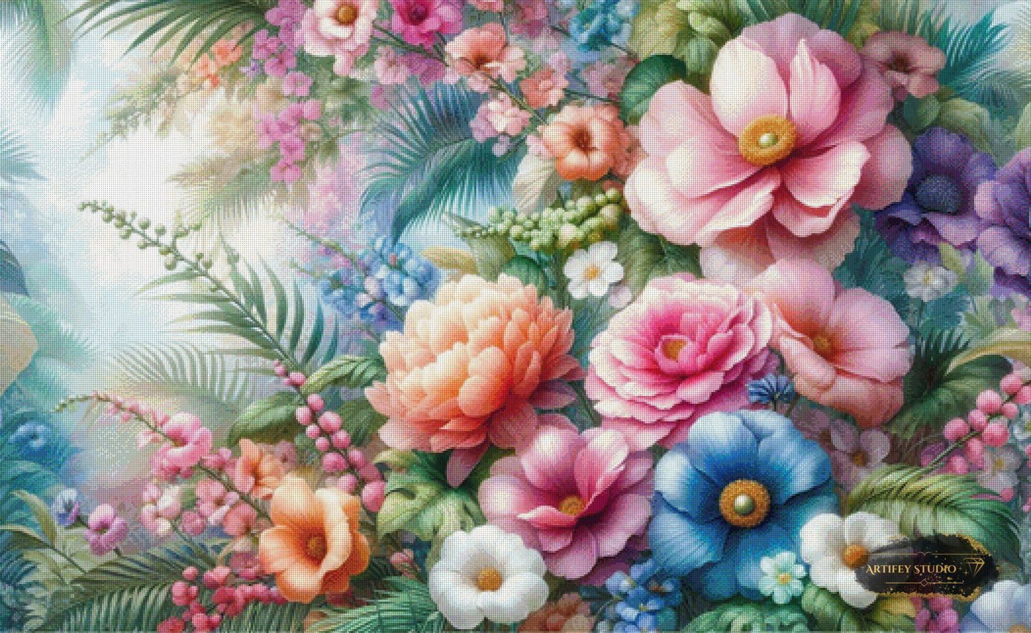 Botanischer Garten by Artifey 130x80 mit 380 Farben