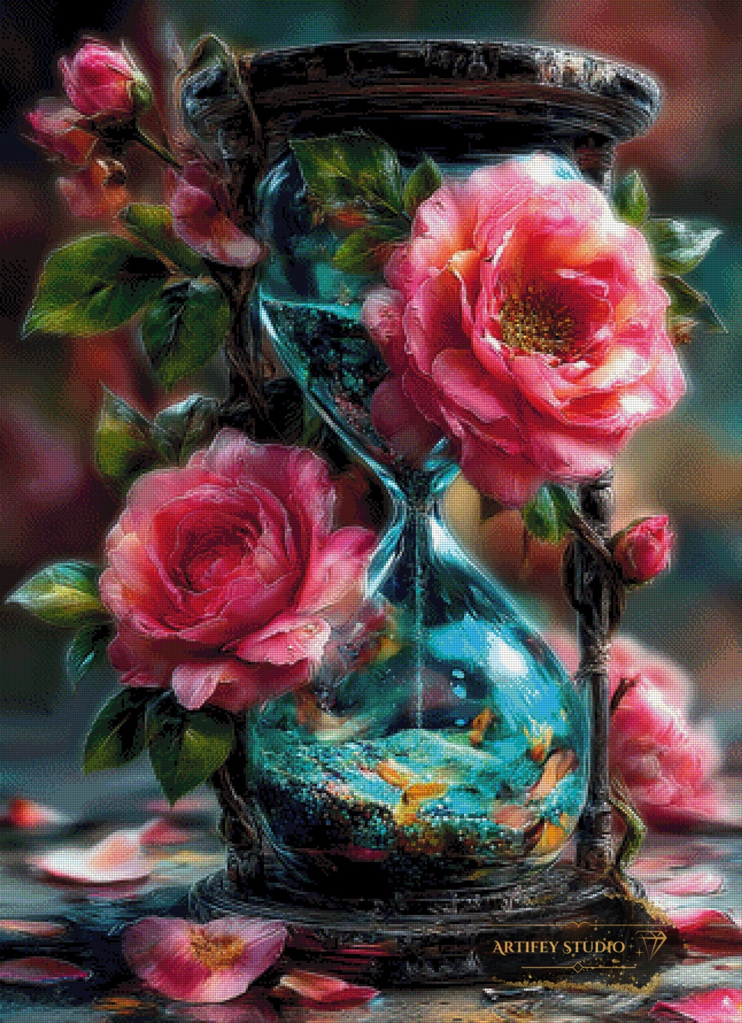 The Hour of Roses by Mirael 80x110 mit 330 Farben