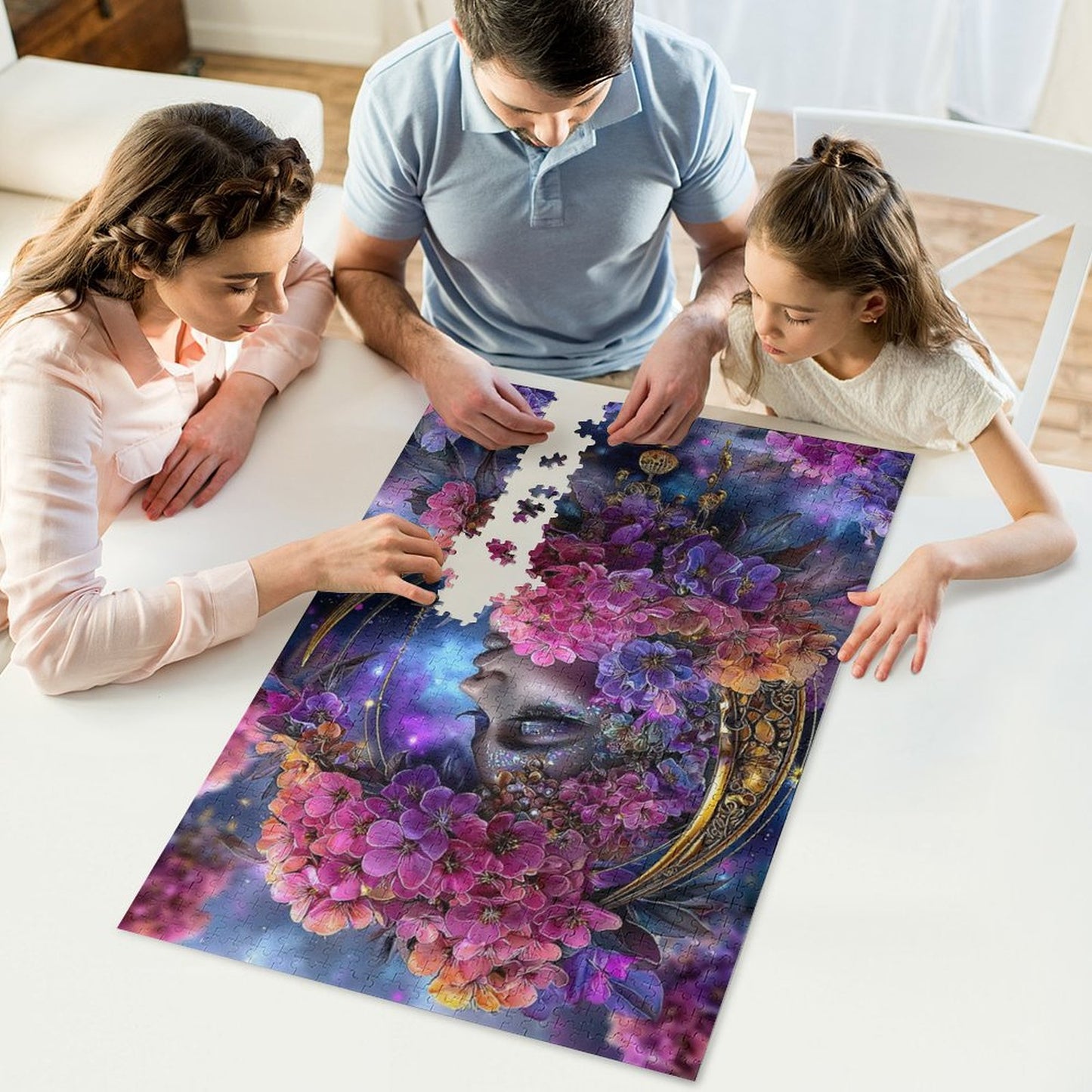 Hidden Goddess by Mirael 1000-Piece Wooden Jigsaw Puzzles (Vertical)