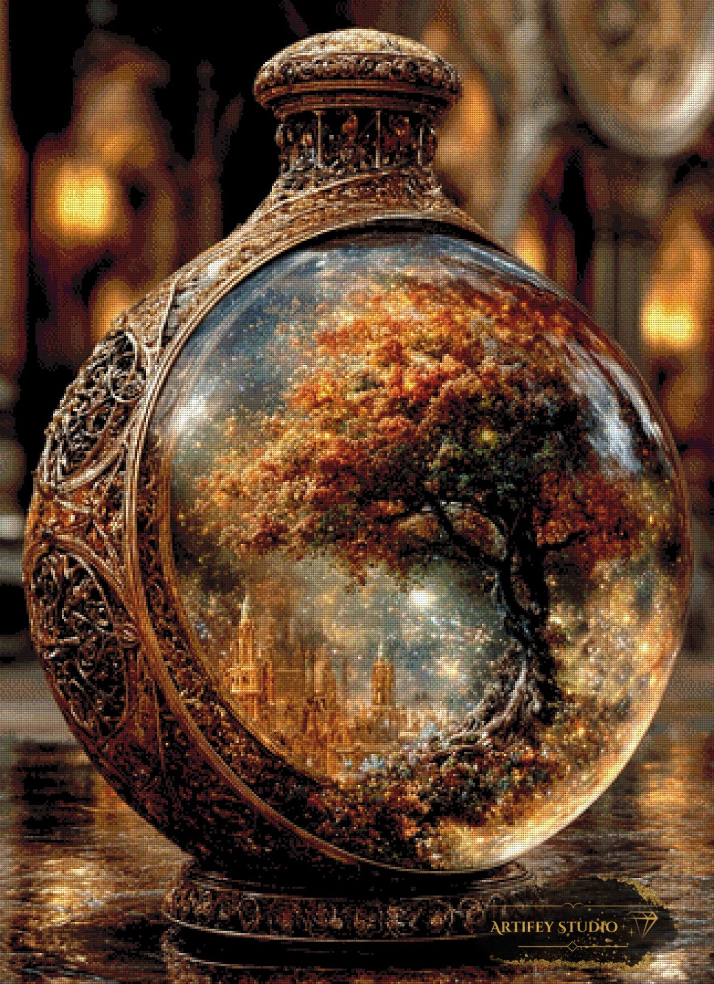 The captured World by Skyler 80x110 mit 170 Farben