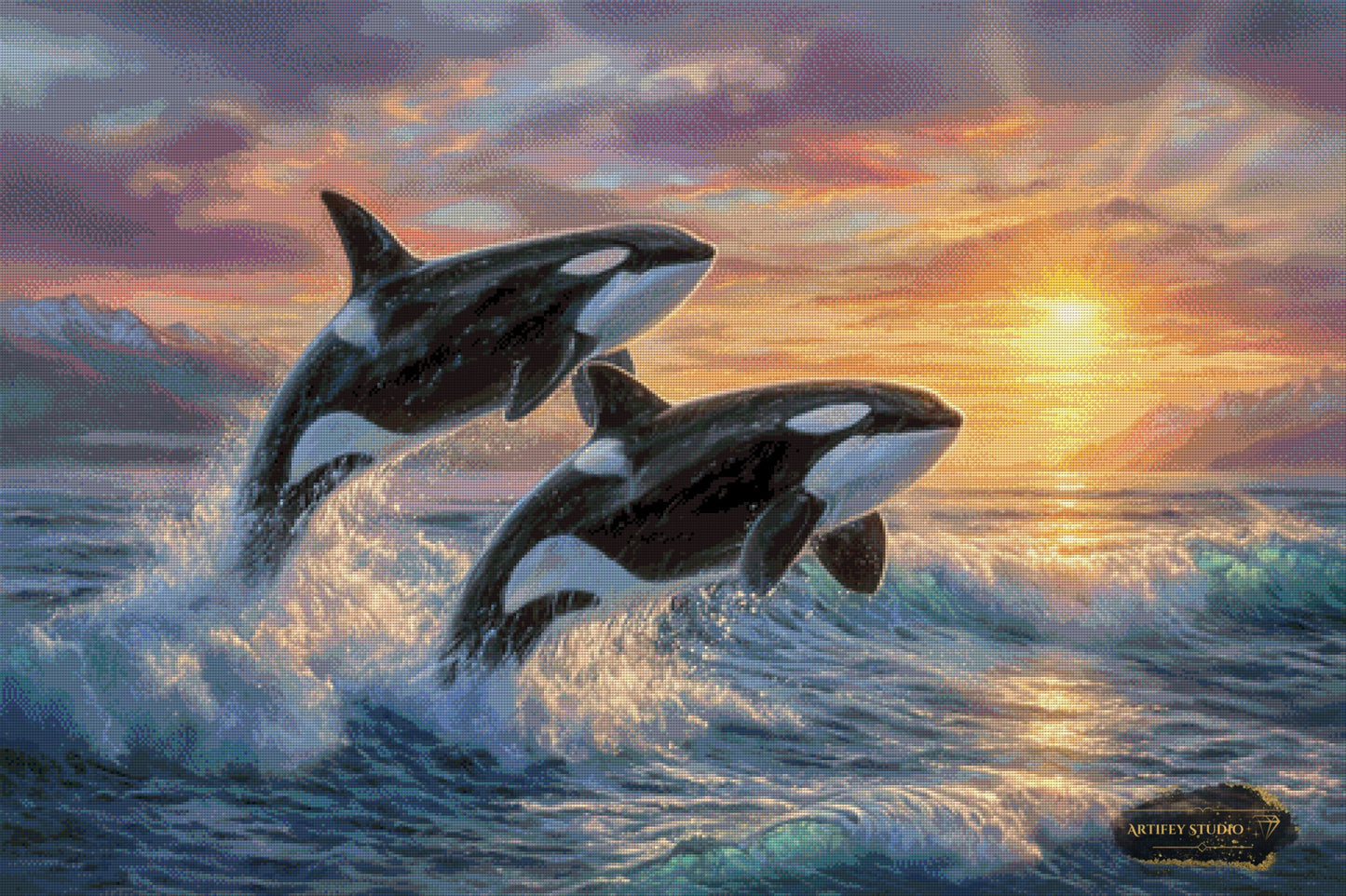 Hüter der Wellen by Salzkatze 120x80 mit 130 Farben