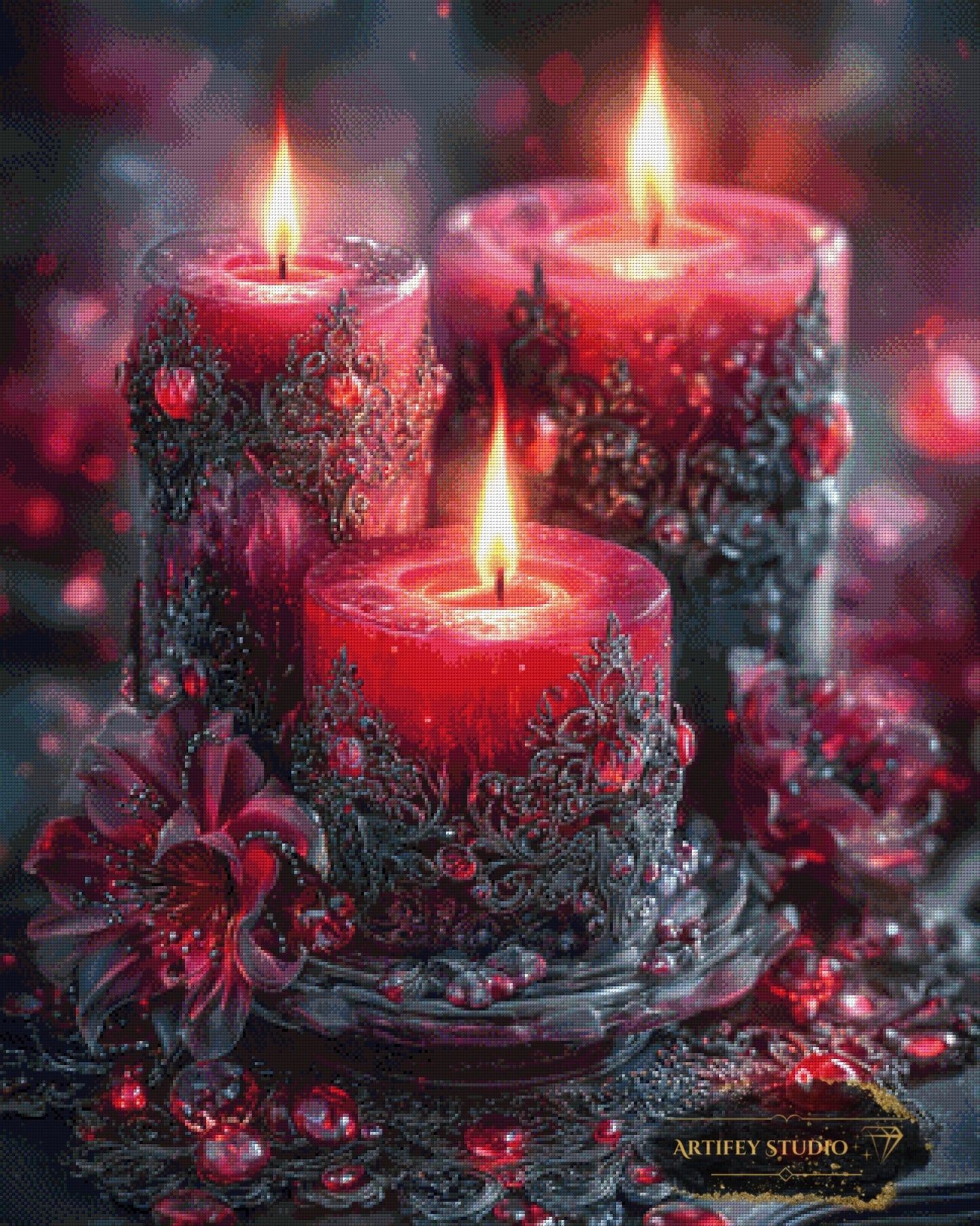 Heart Fire by Artifey 80x100 mit 190 Farben