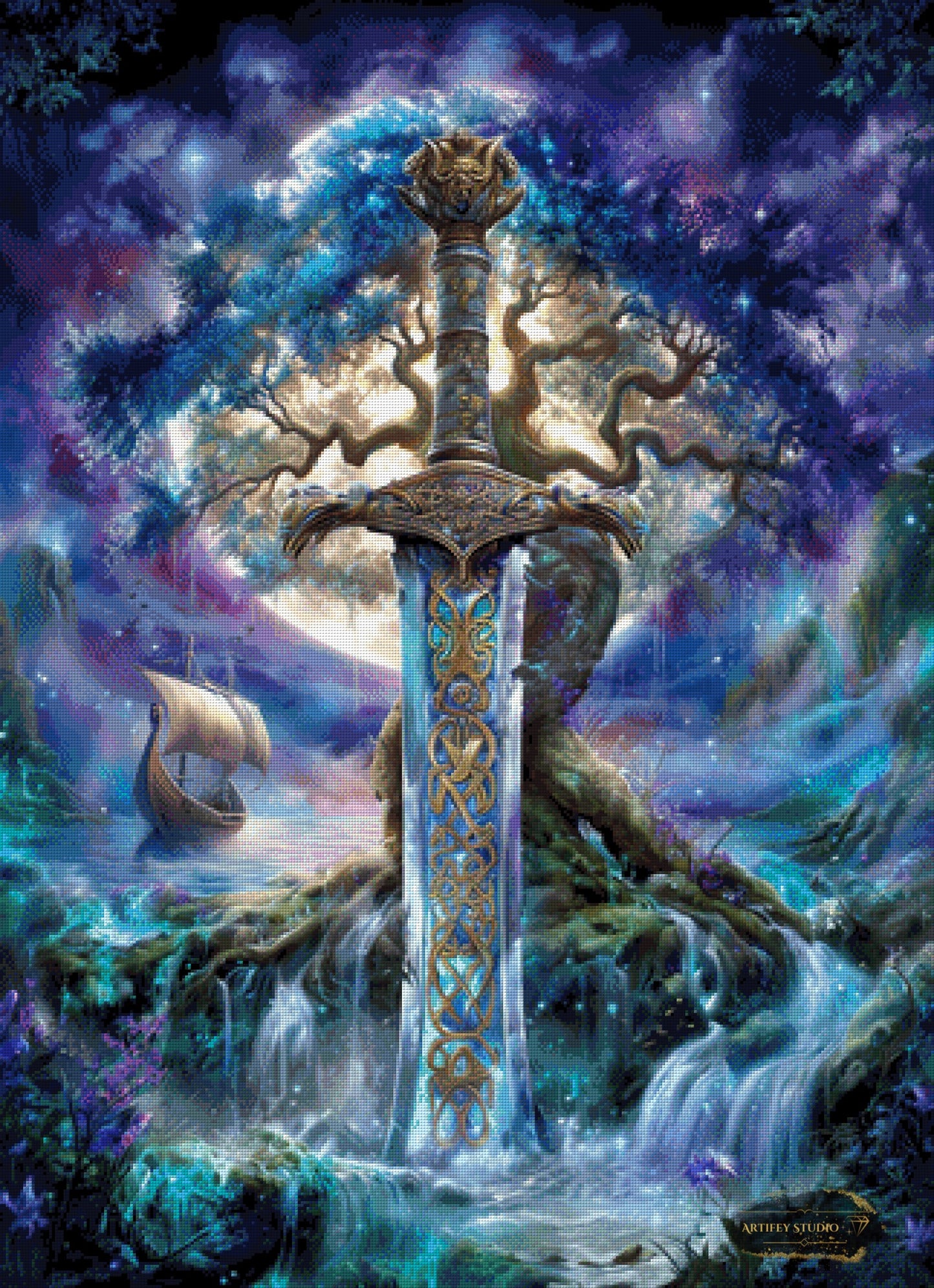 Nordische Legenden by Salzkatze 80x110 mit 210 Farben