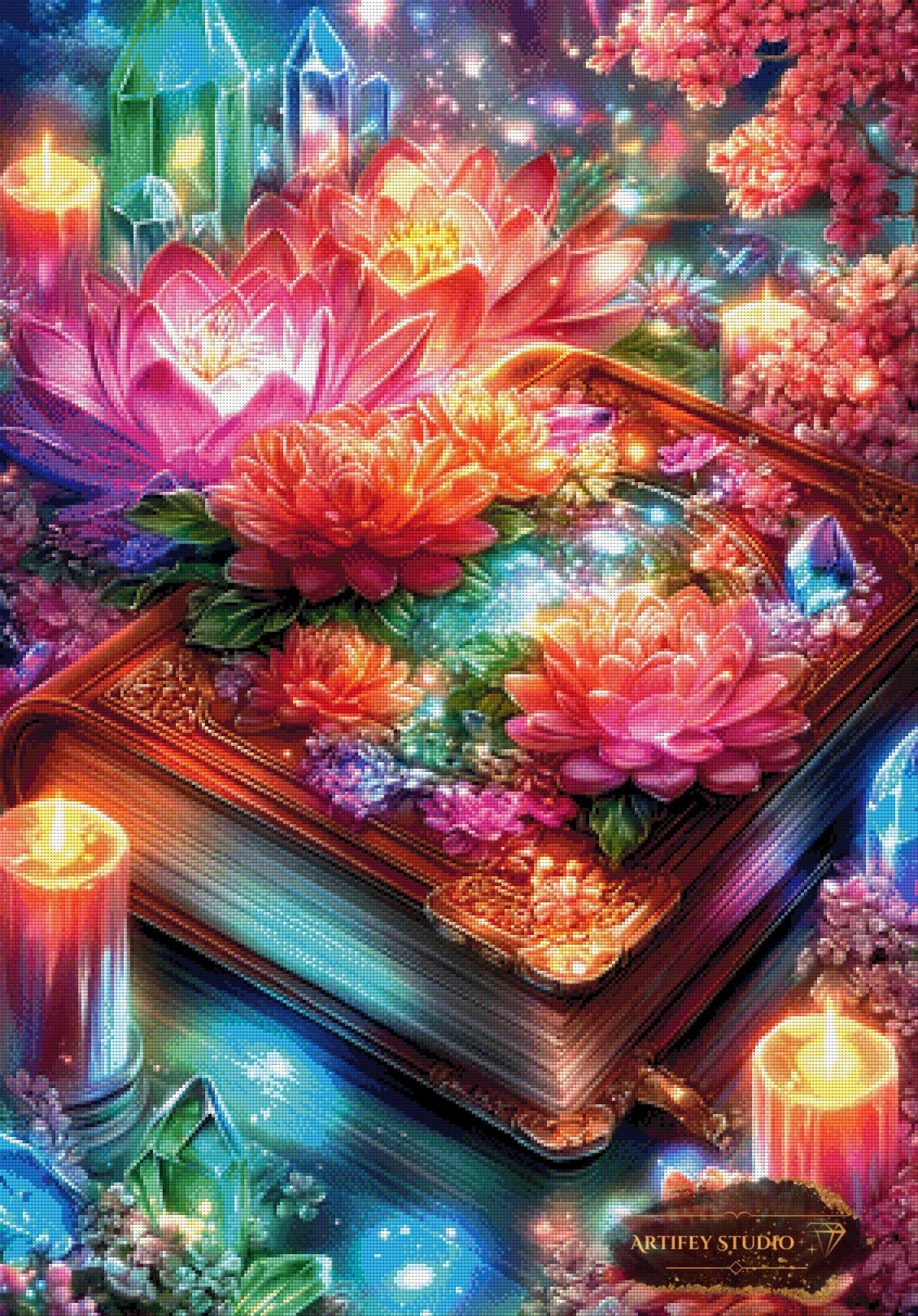 The magic Book by Mirael 70x100 mit 400 Farben