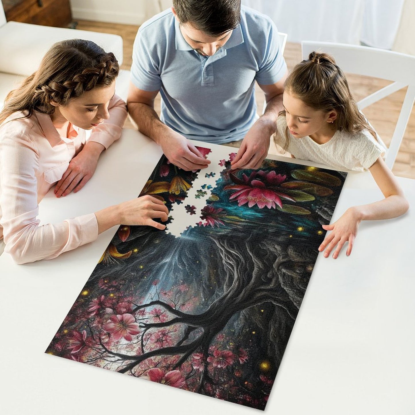 The Fountain of Dreams by Skyler 1000-Piece Wooden Jigsaw Puzzles (Vertical)