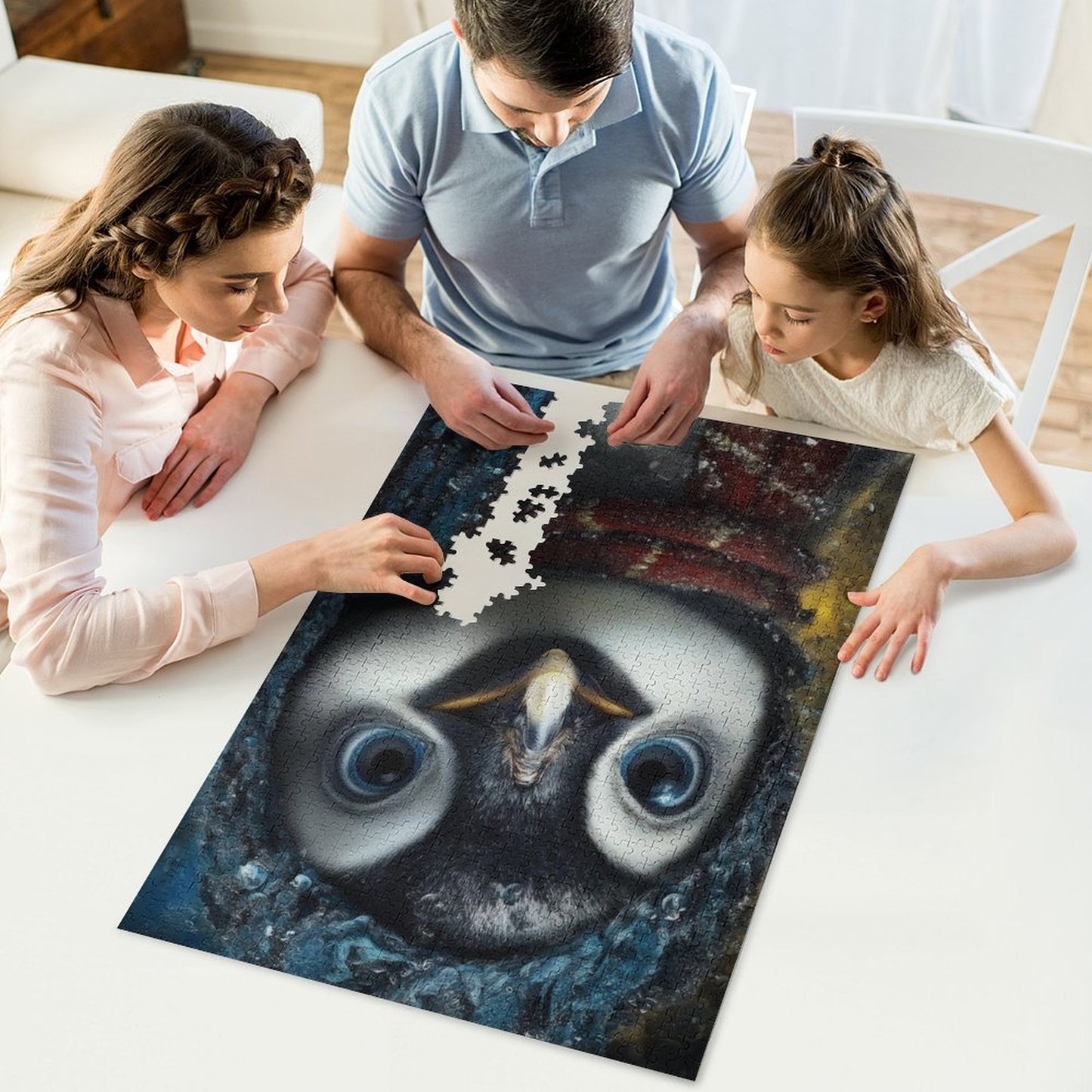 The Thawing Gaze by Skyler 1000-Piece Wooden Jigsaw Puzzles (Vertical)