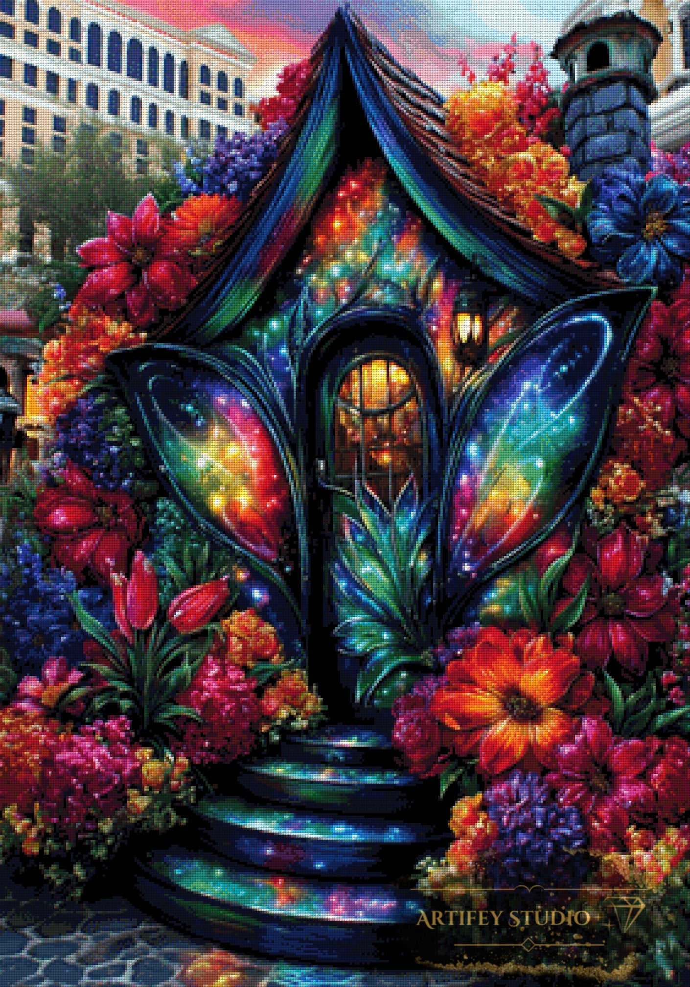 Fairytale House by Artifey 70x100 with 230 colors