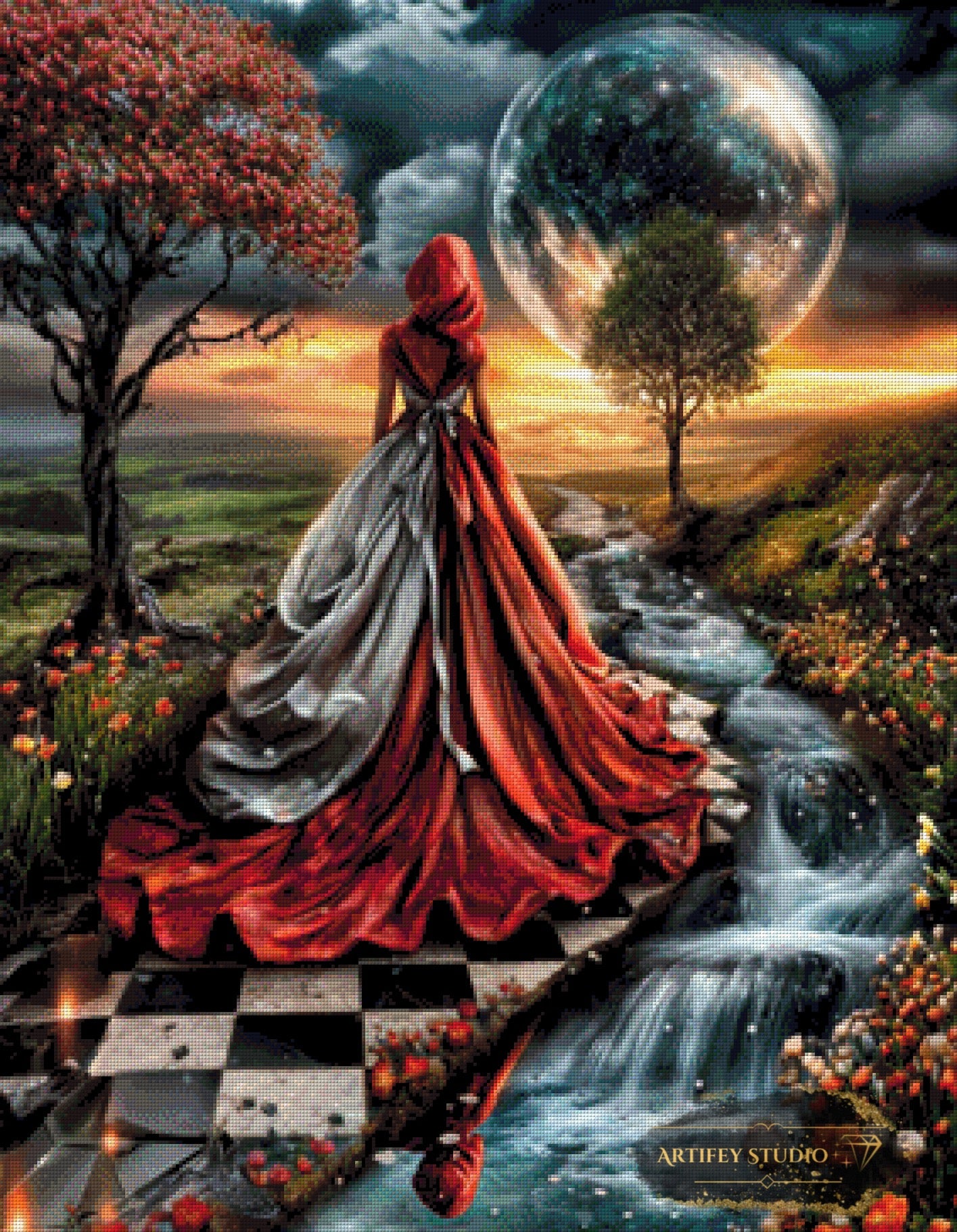 At the end of... by Mirael 70x90 mit 250 Farben