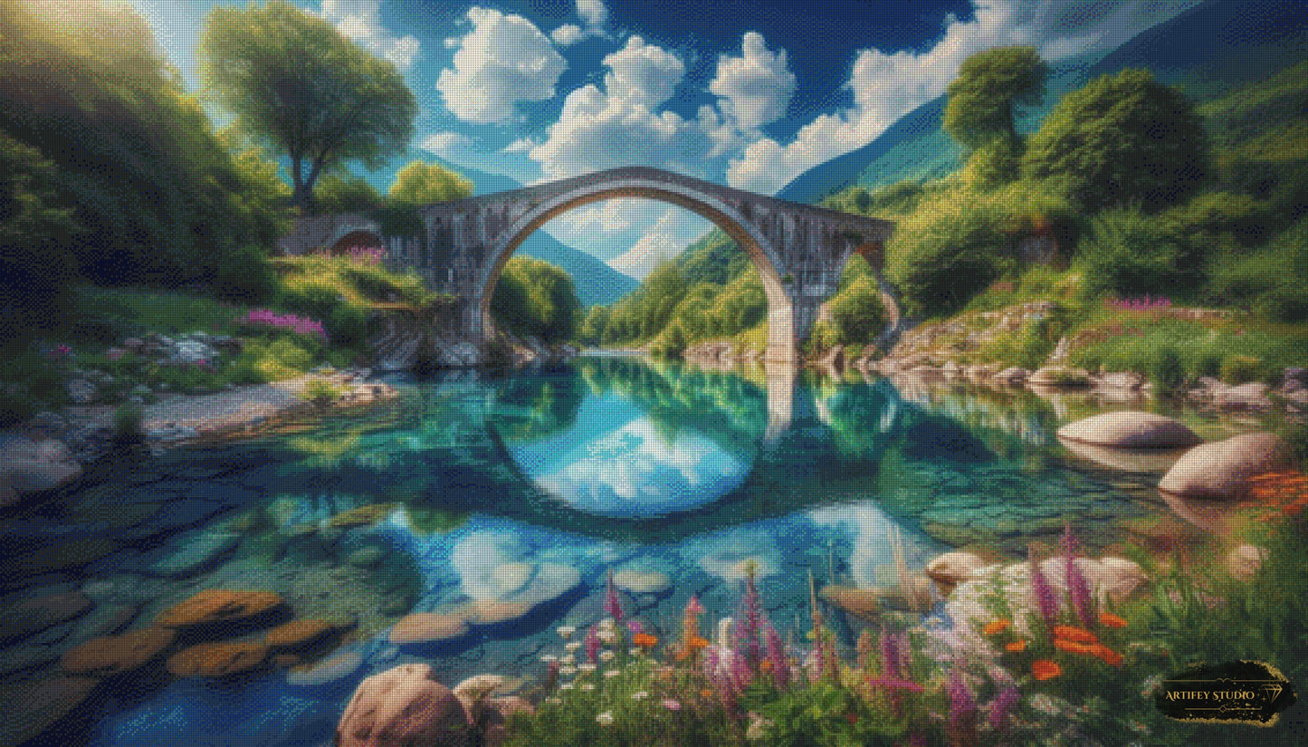 Das Auge des Tals by Diynamite 140x80 mit 210 Farben