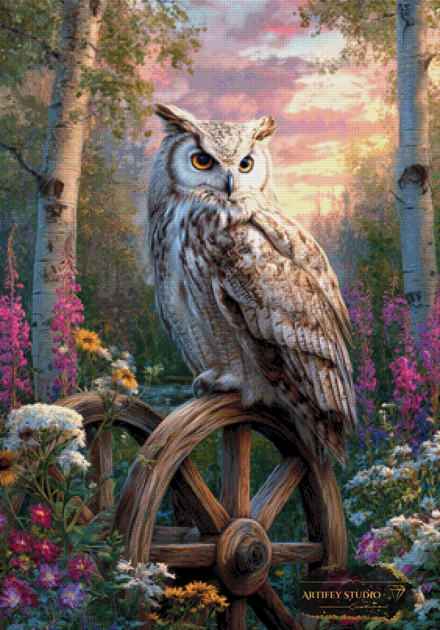 Stiller Beobachter by Salzkatze 70x100 mit 250 Farben