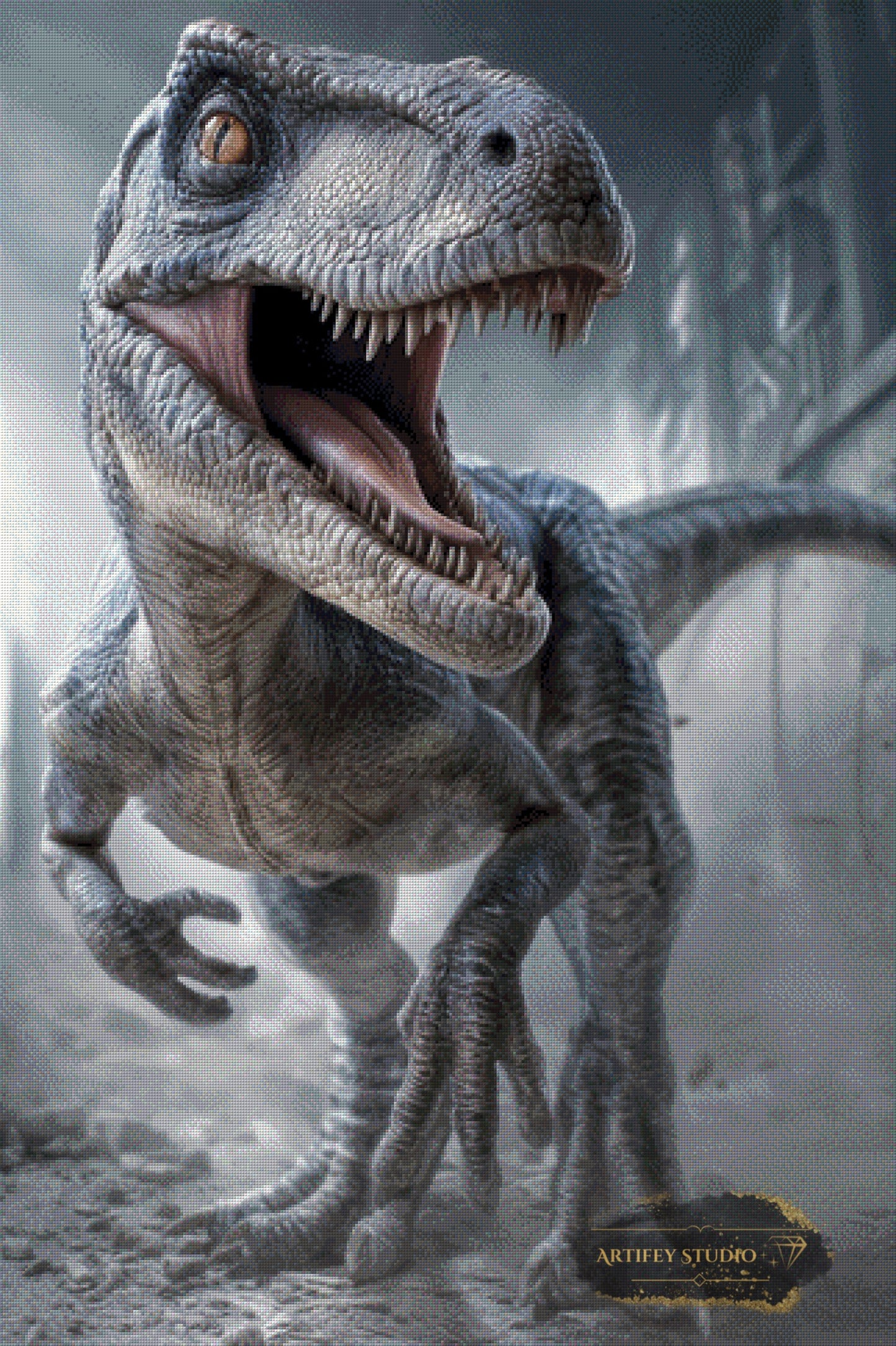 Jäger der Urzeit by Salzkatze 80x120 mit 85 Farben