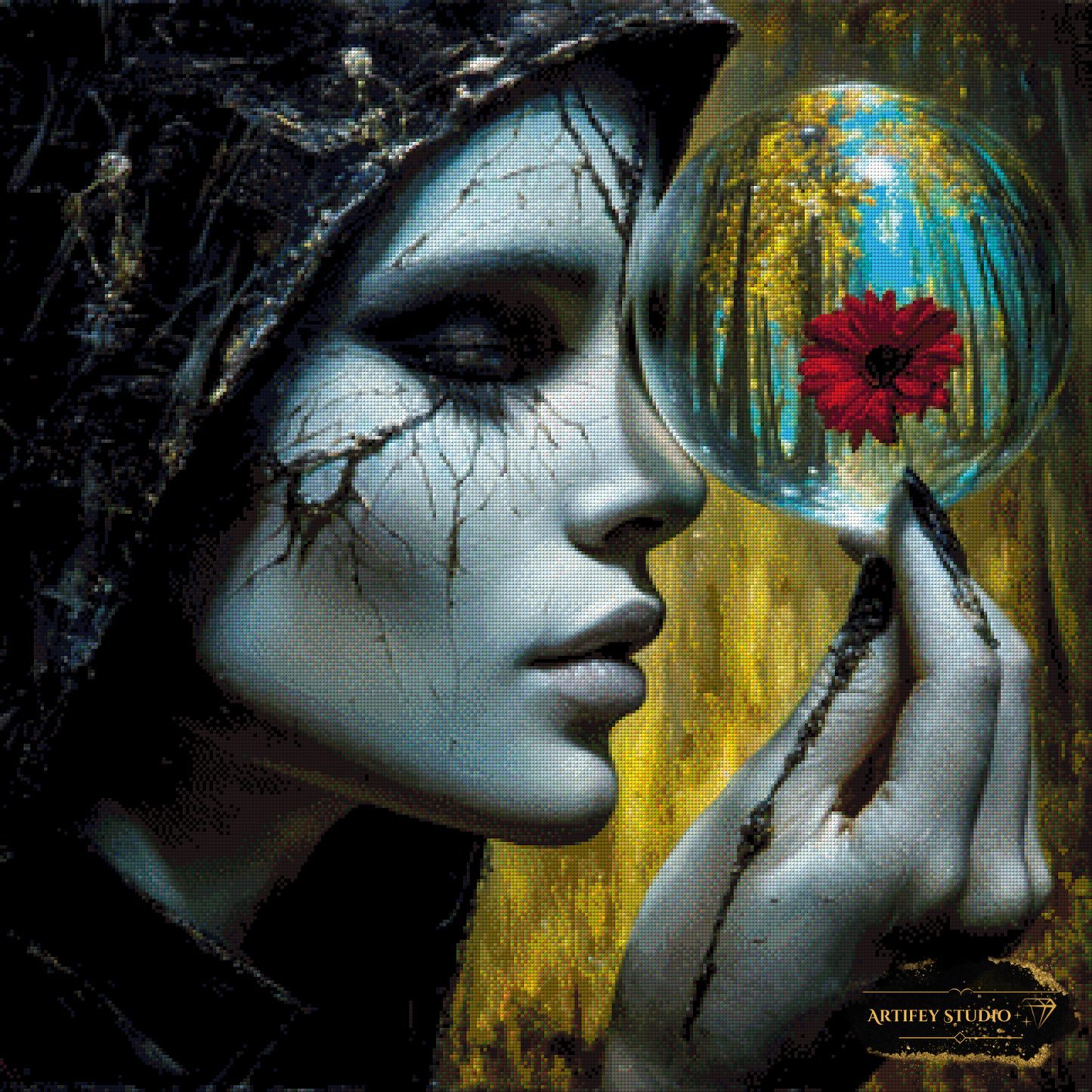 Hope in the darkness by Skyler 80x80 with 190 colors