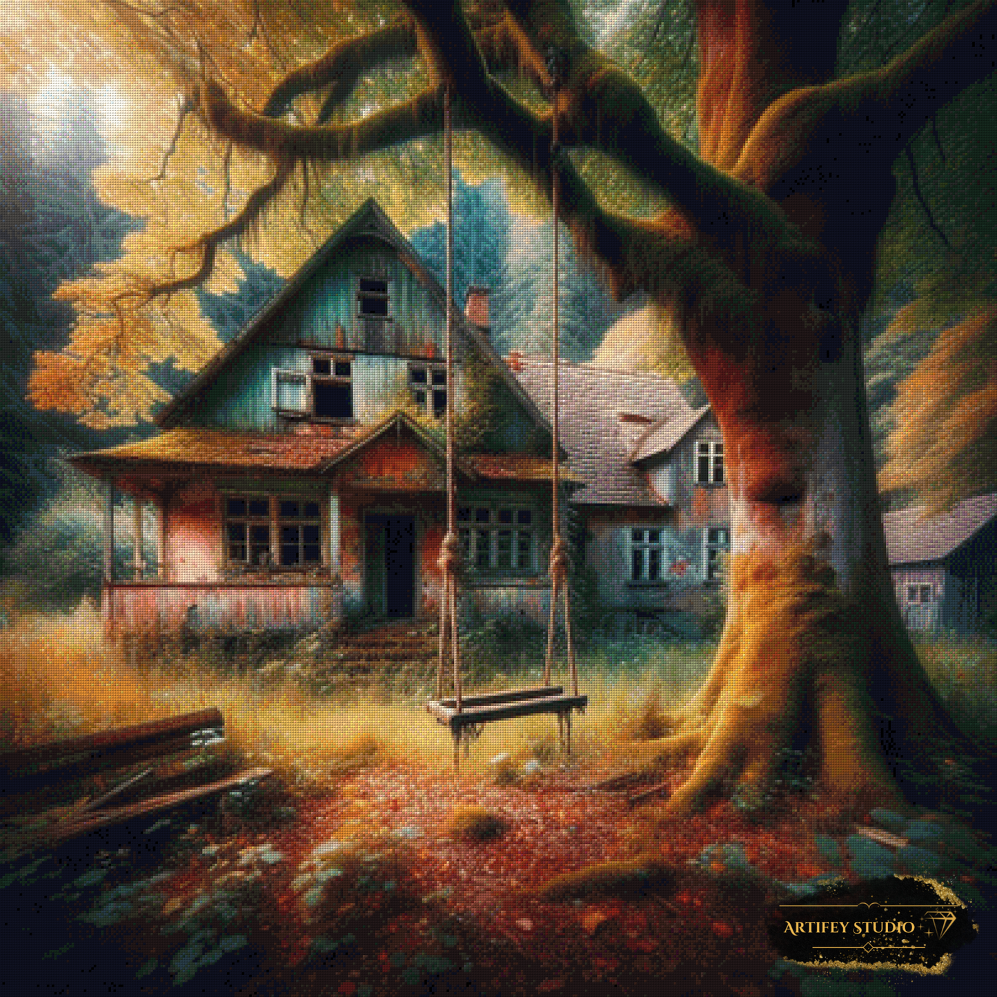 Grandmother´s forgotten house by DIYnamite 100x100 with 200 colors