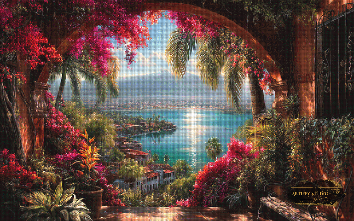 The Porch View by Artifey 160x100 with 300 colors