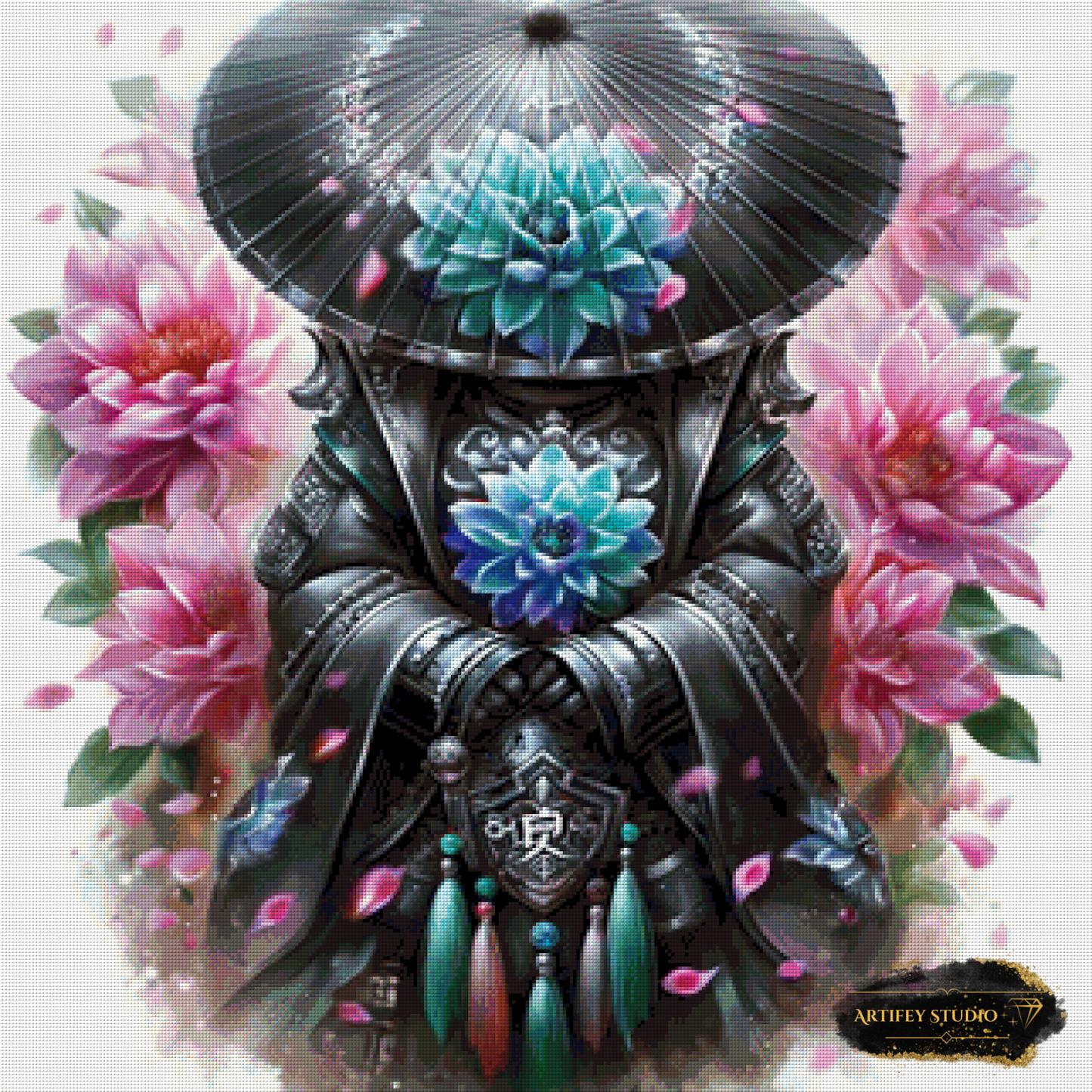 Hütter der Blumen by Mirael 80x80 mit 250 Farben