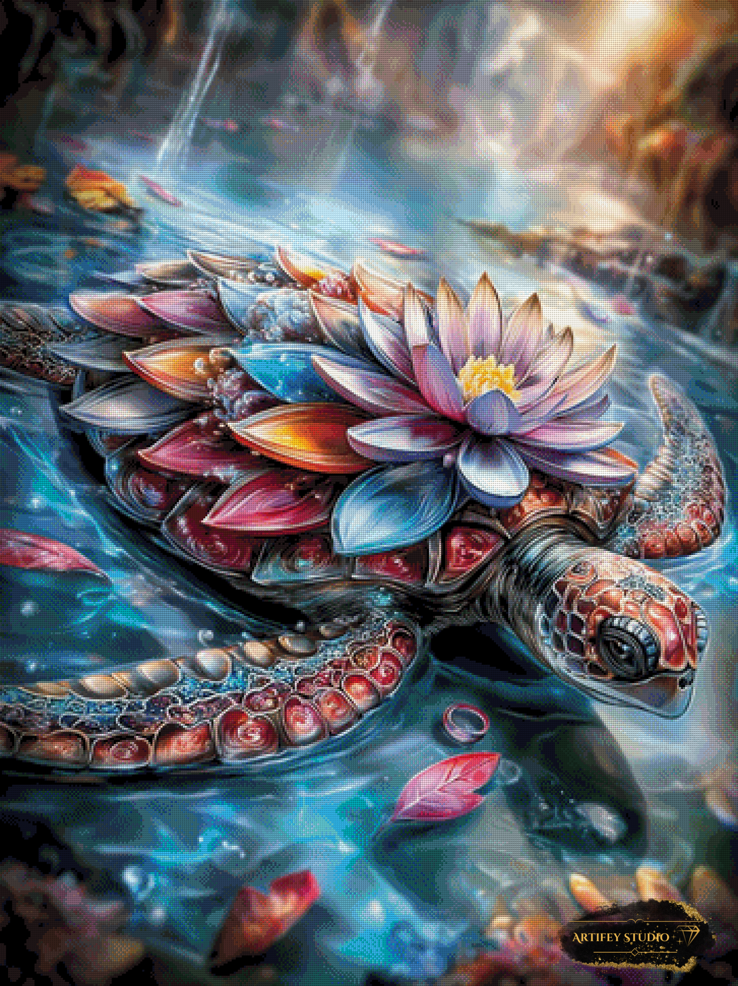 Flower Turtle by Mirael 90x120 with 320 colors