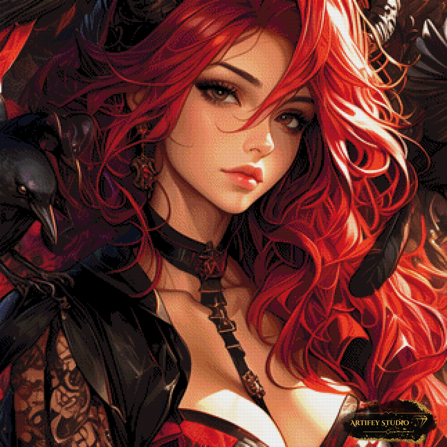 Ravens Friends by Mirael 80x80 with 120 colors