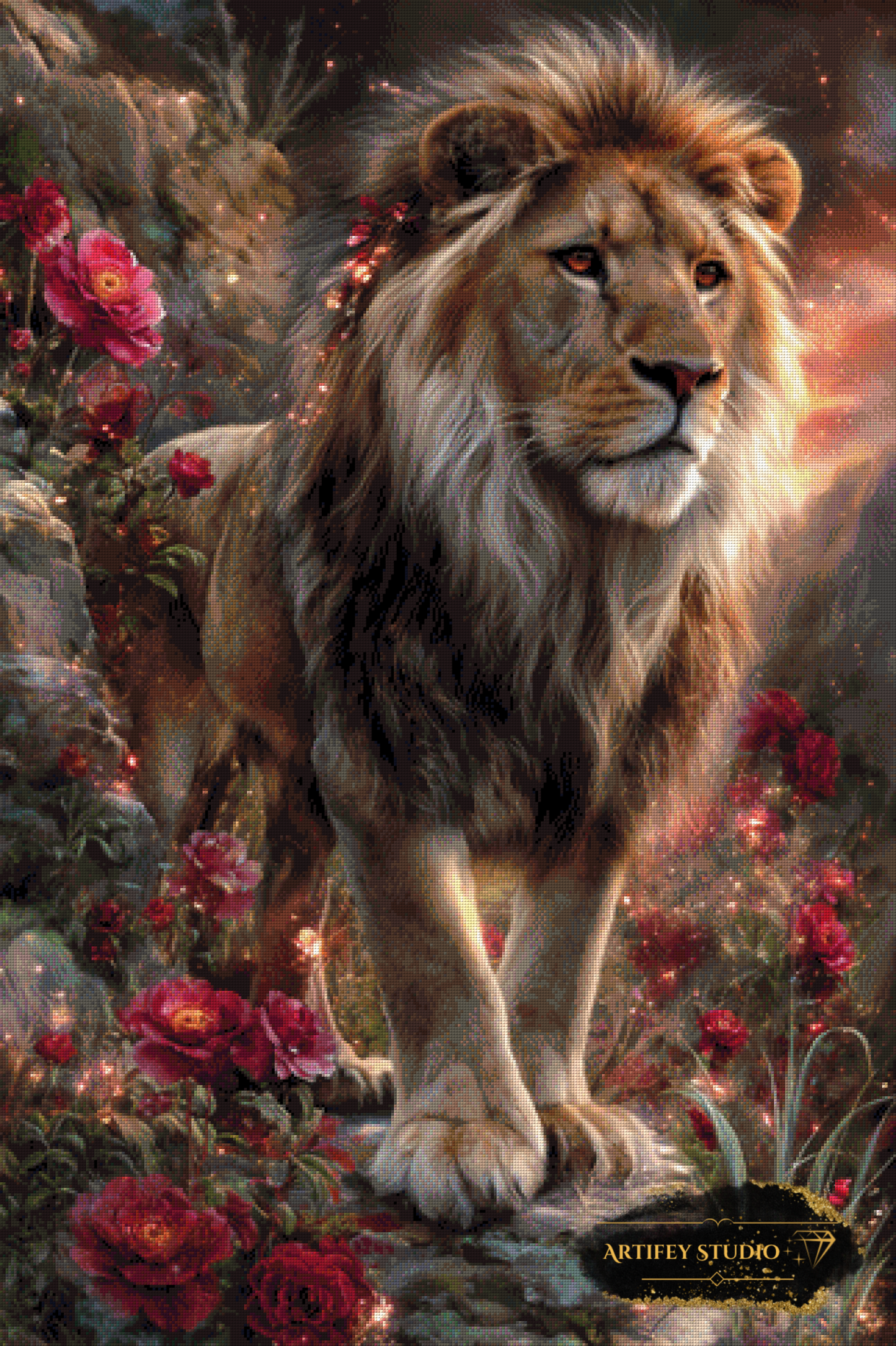 Lion´s Kingdom by Artifey 80x120 with 190 colors