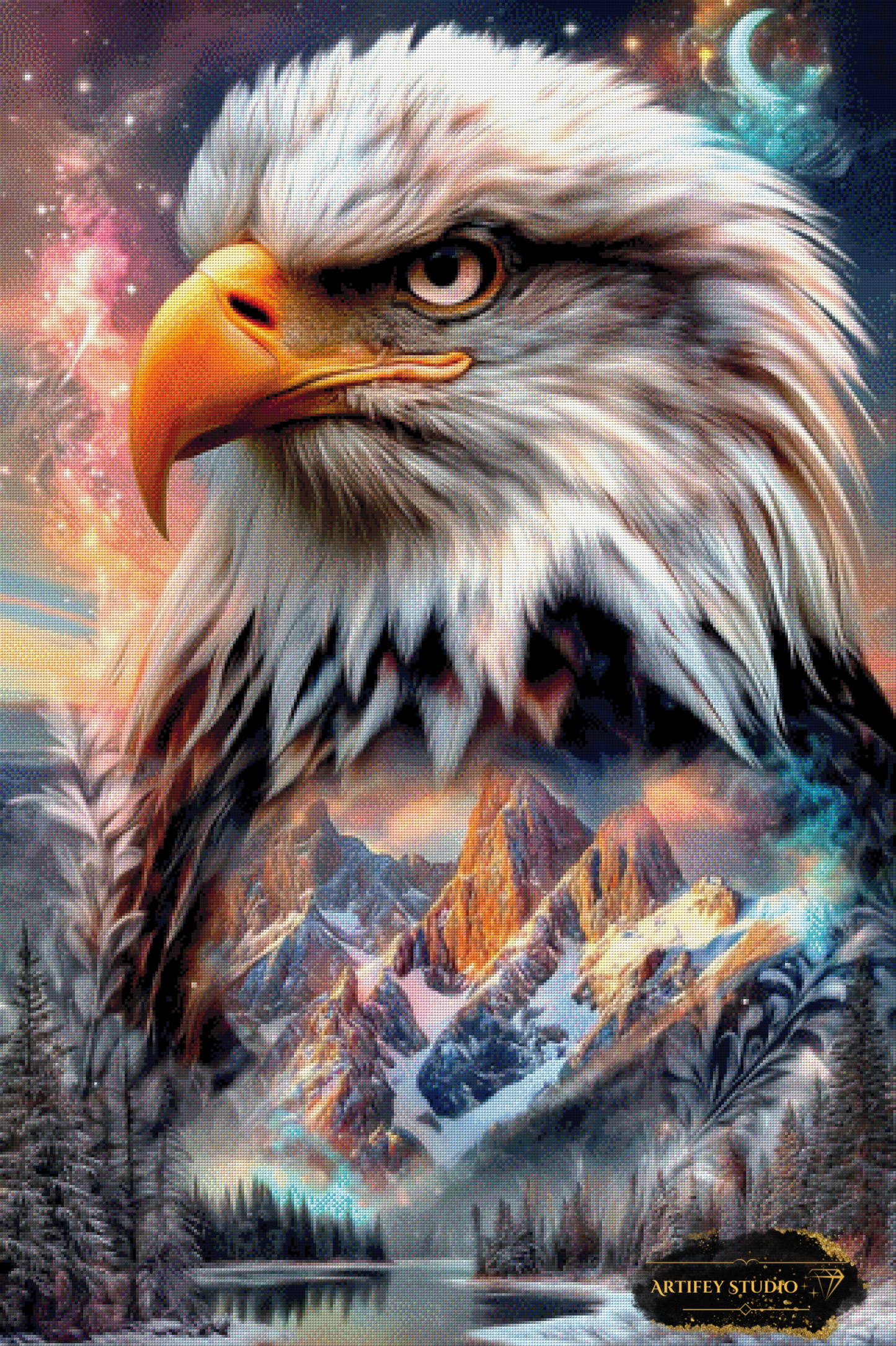 Eagle's Eye by Artifey 80x120 with 300 colors