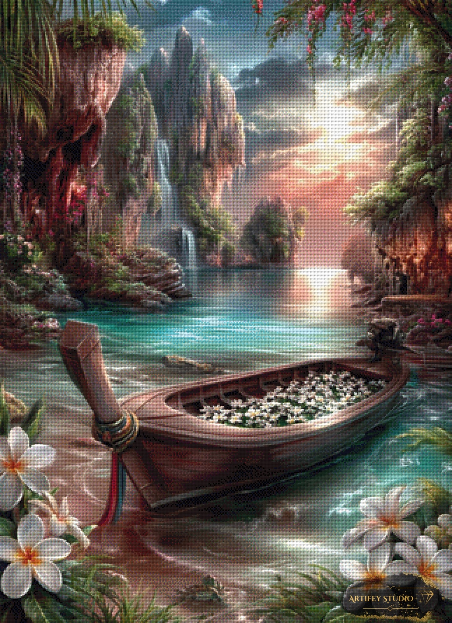 Bootsfahrt ins Licht by LaViie 80x110 mit 260 Farben