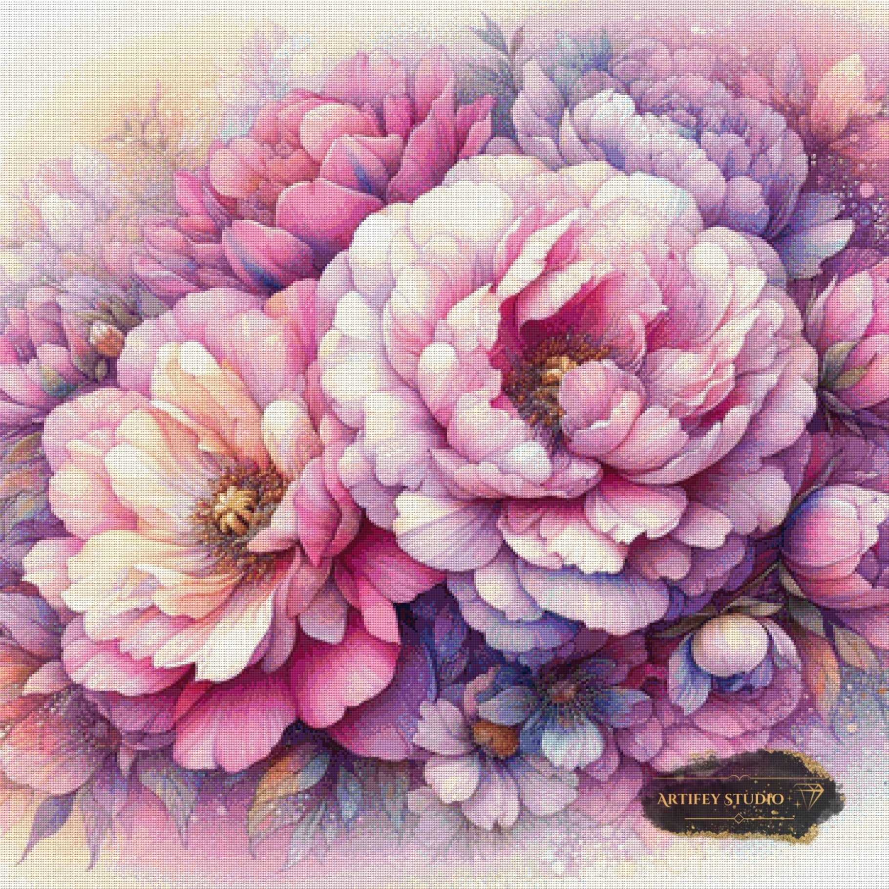 Das Flüstern der Pfingstrosen by Pixxchicks 90x90 mit 160 Farben