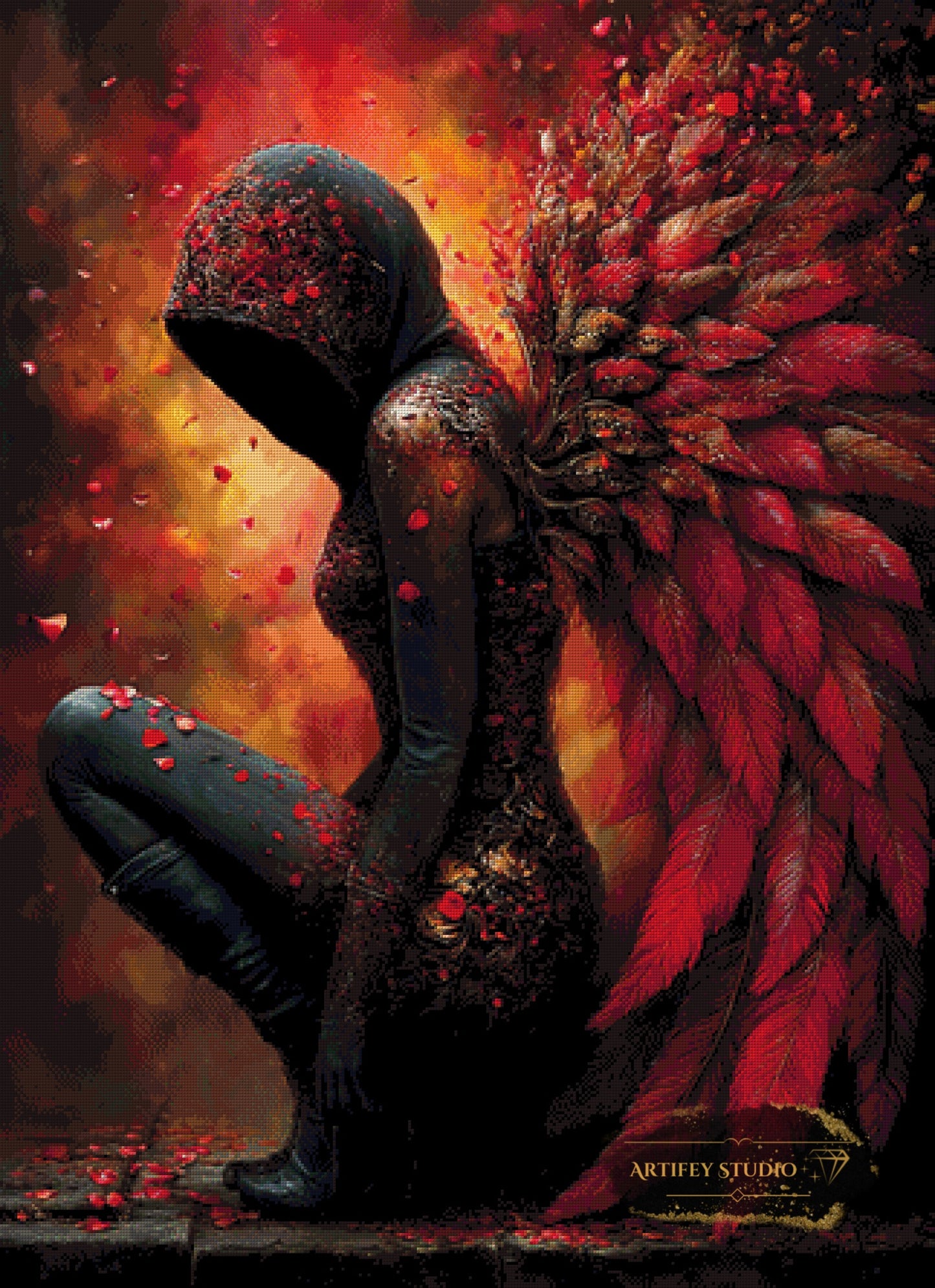 Ruby Sorrow Echo by Morrigan 80x110 mit 170 Farben