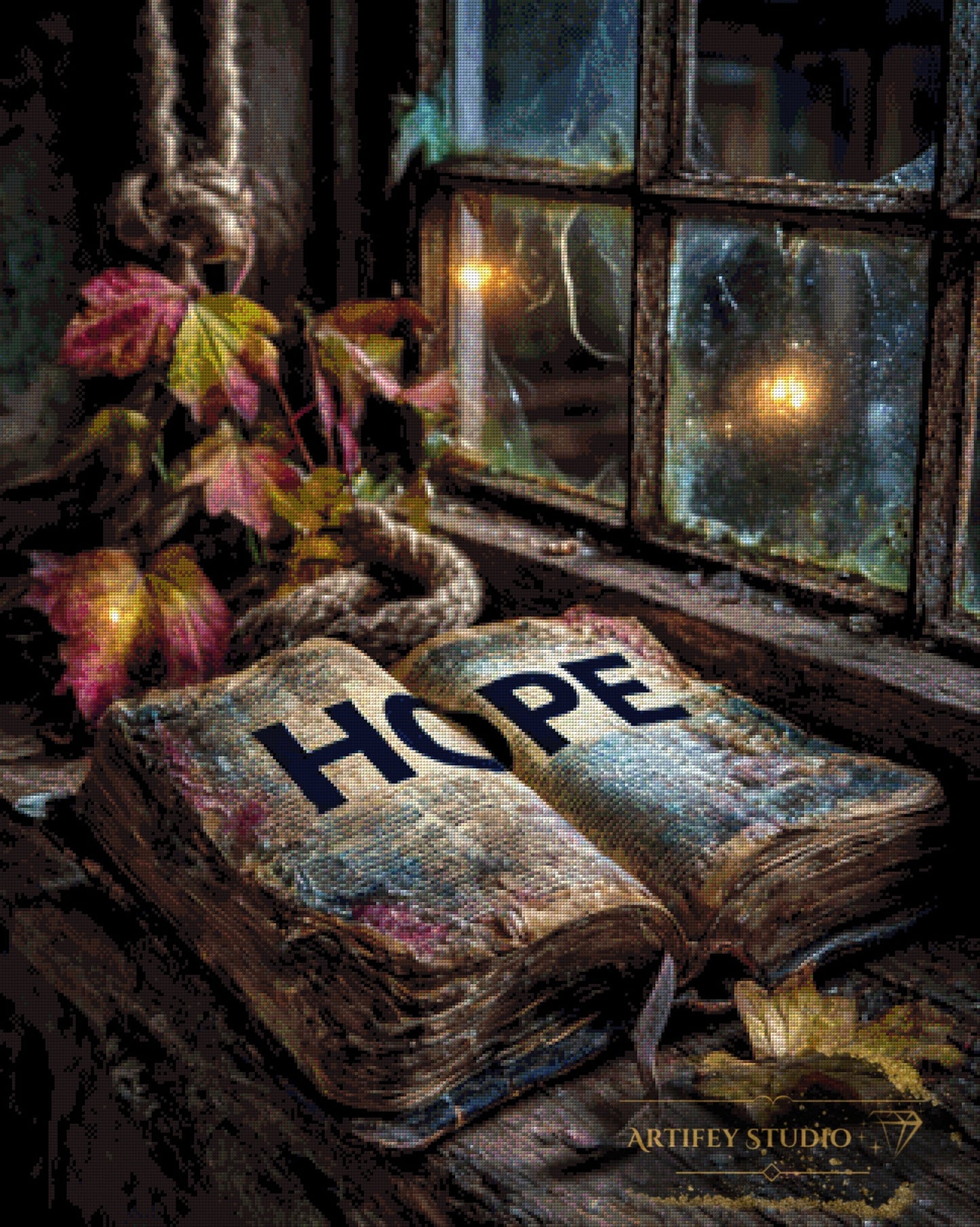 Book of Hope by Morrigan 80x100 mit 200 Farben