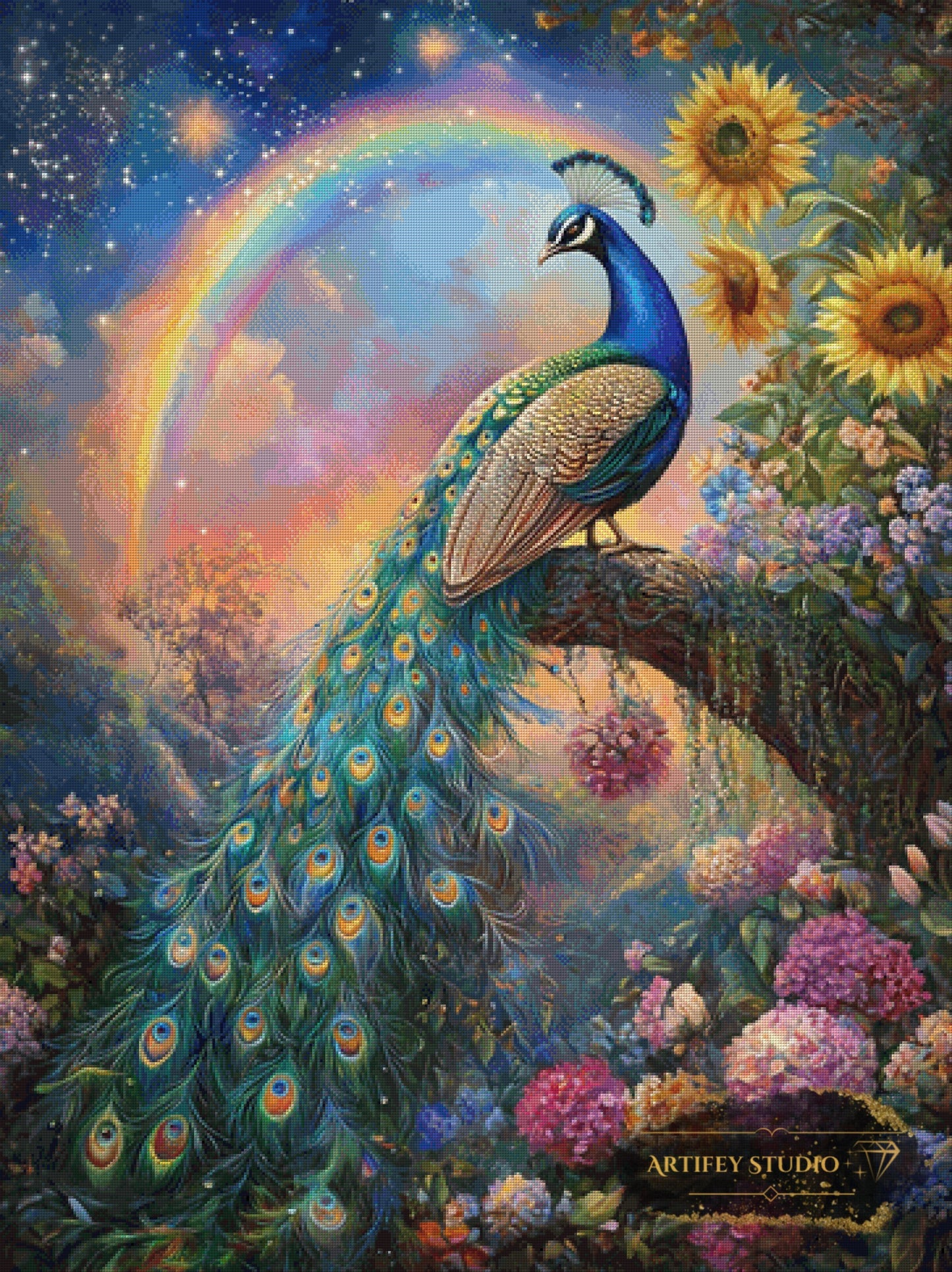 Majesty of the Gardens by Salzkatze 90x120 with 320 colors