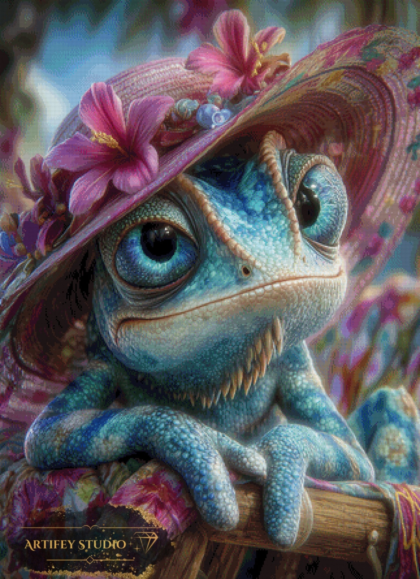 Sonnenbad mit Stil by Salzkatze 80x110 mit 250 Farben