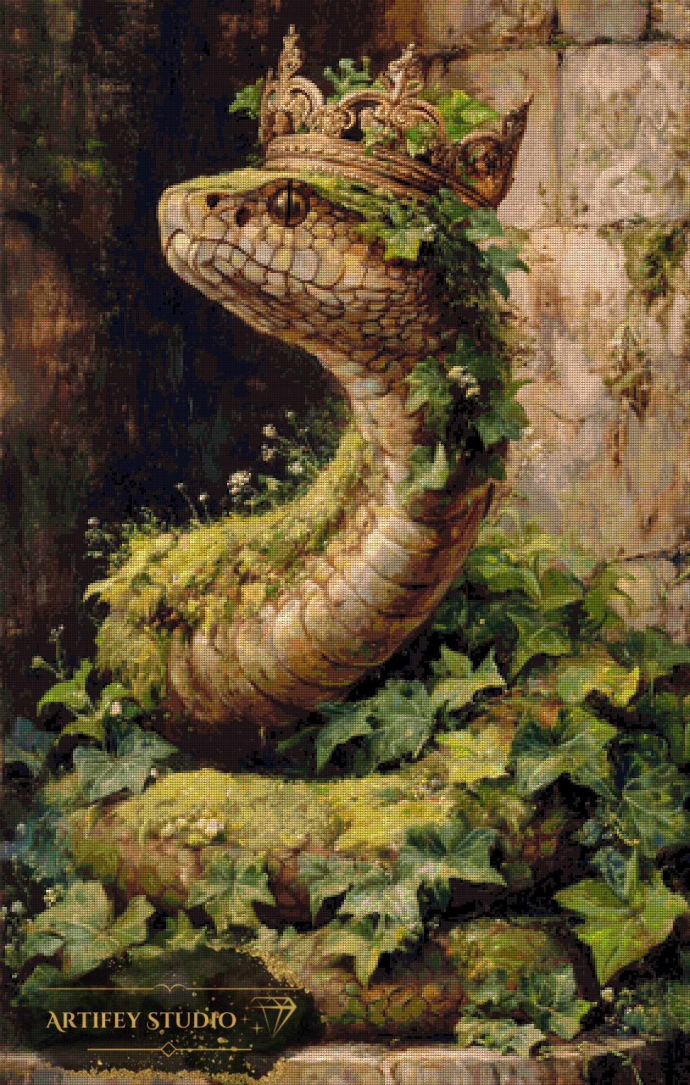 Snake King by Salzkatze 70x110 with 120 colors