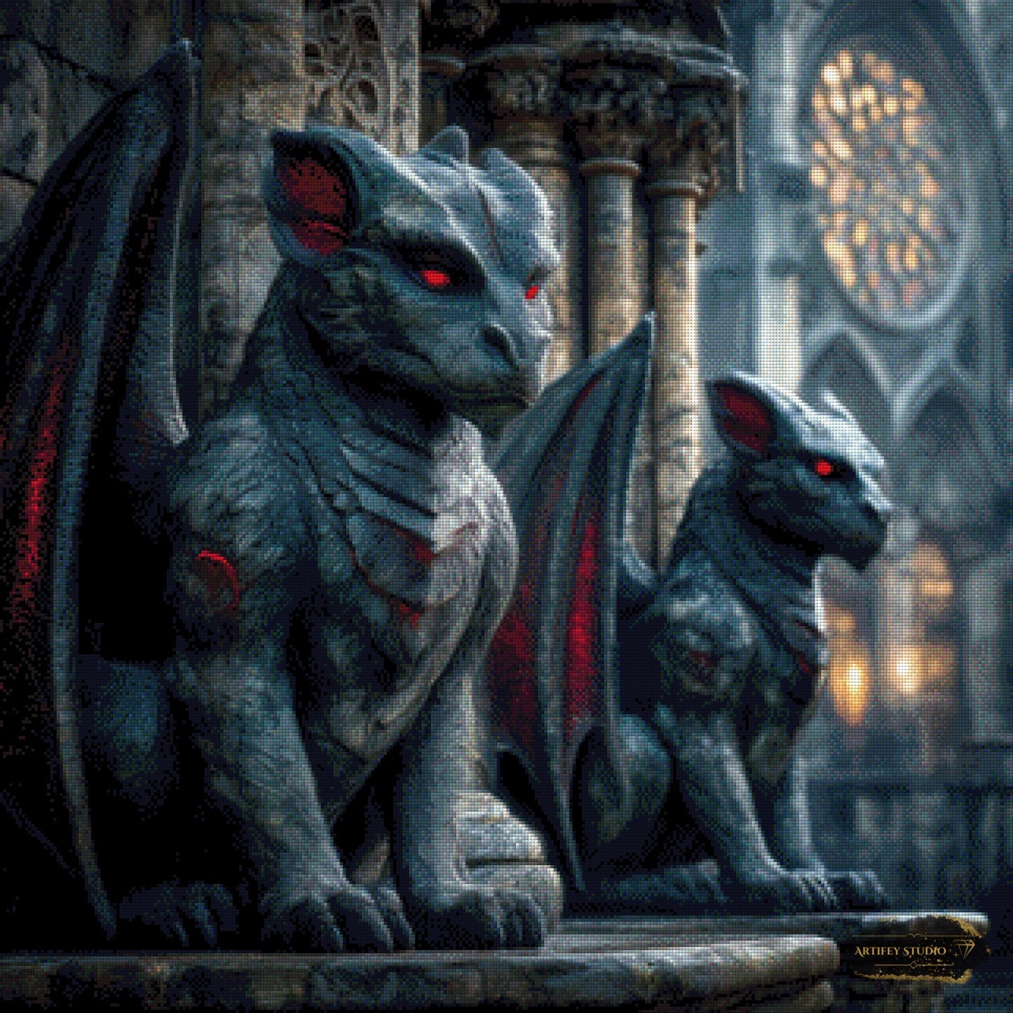 Gargoyles by Morrigan 80x80 mit 130 Farben