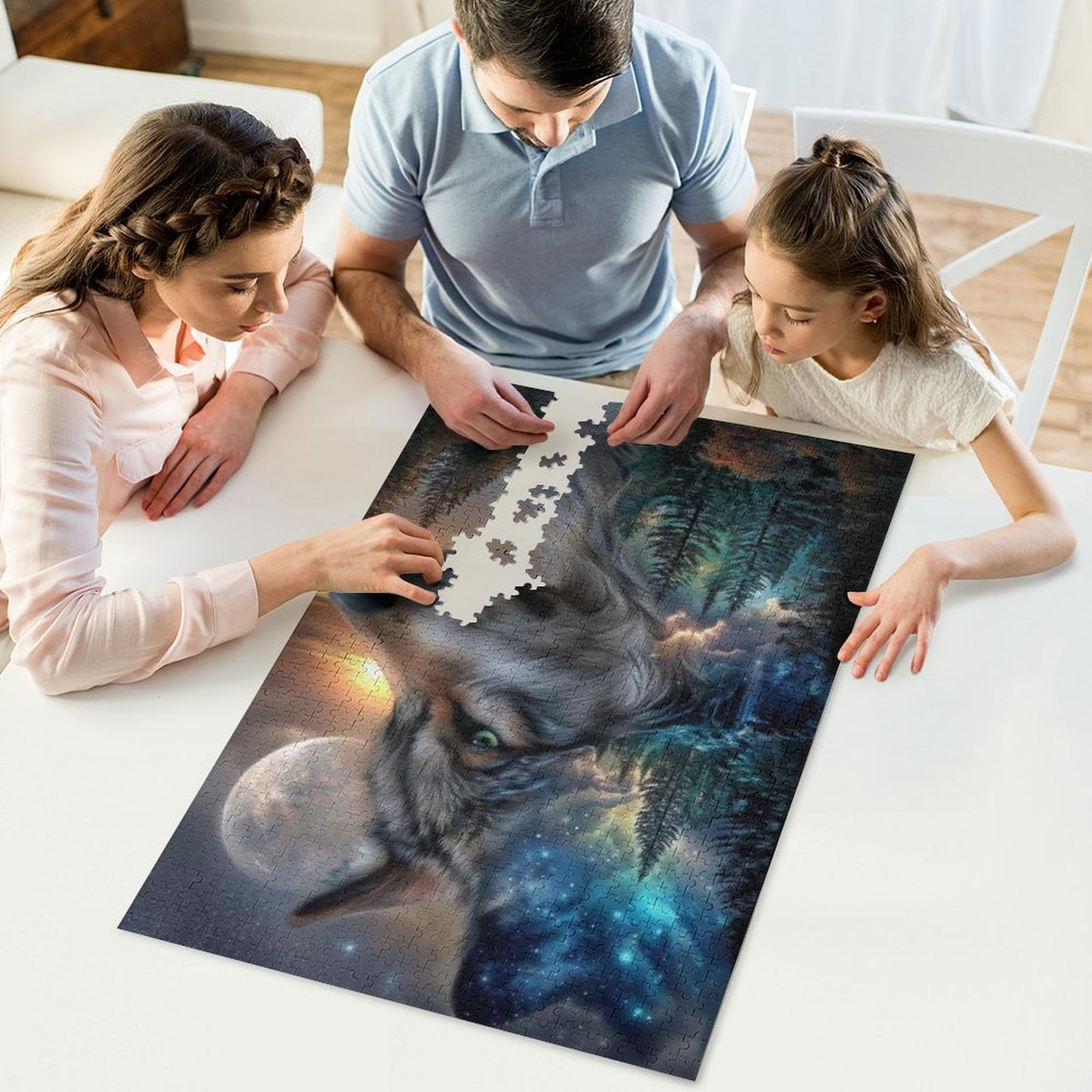 The Last Howl by Artifey 1000-Piece Wooden Jigsaw Puzzles (Vertical)