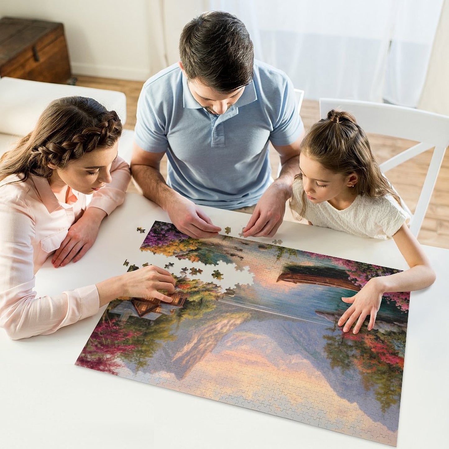 Hütte am See by Salzkatze Jigsaw Puzzles