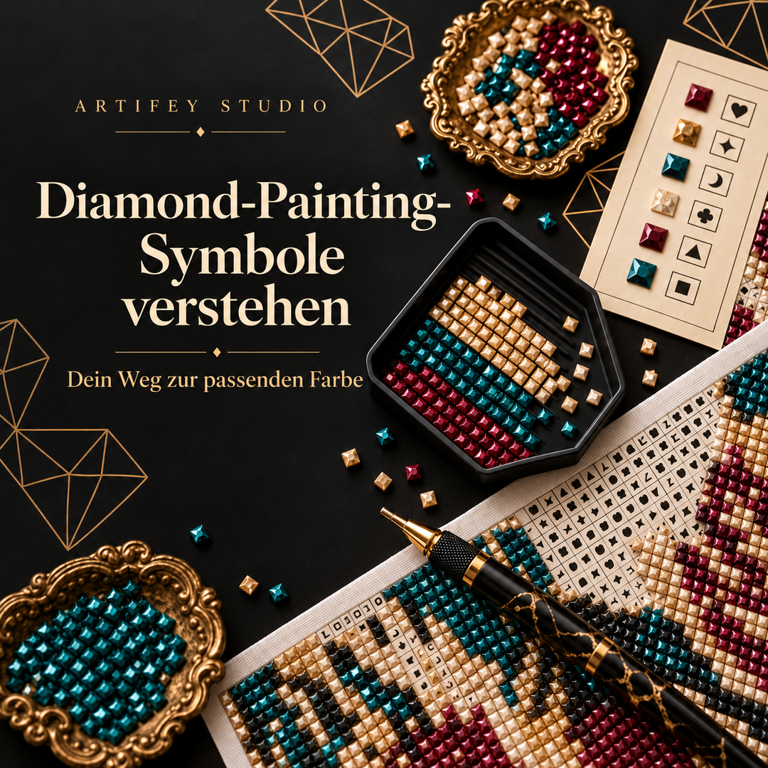 Diamond-Painting-Symbole verstehen: So findest du die richtige Farbe