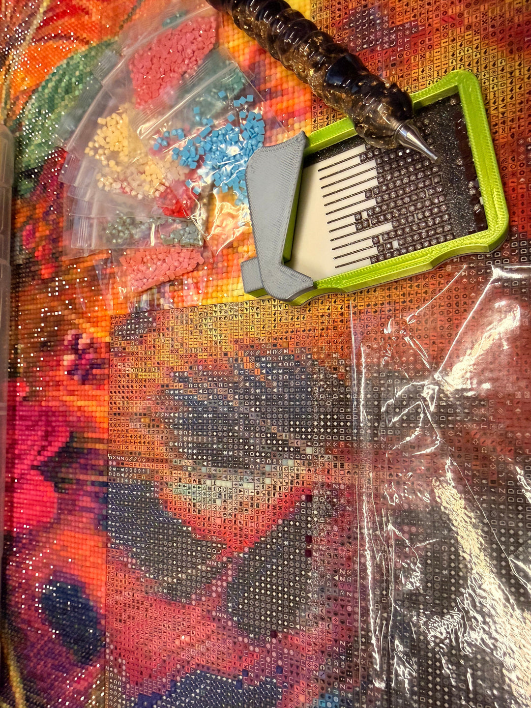 Diamant Malerei in Arbeit 