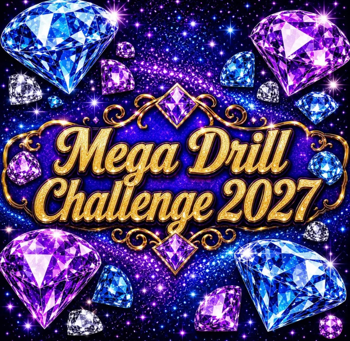 Mega Drill Challenge 2027 – XXL Diamond Paintings (200cm)