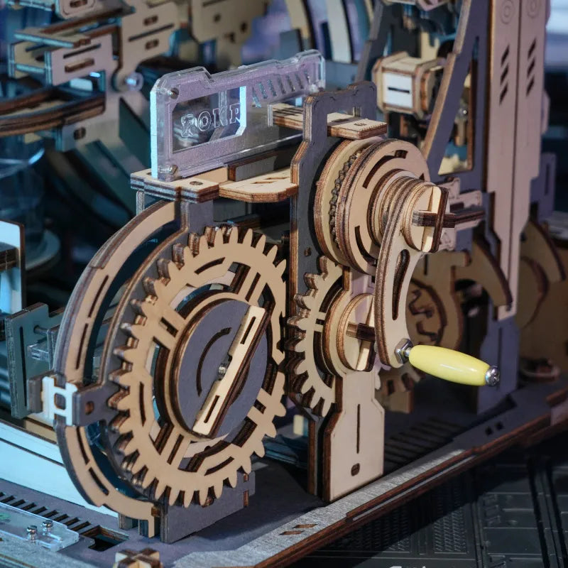 Marble Spaceport - Kugelbahn 3D Holzpuzzle