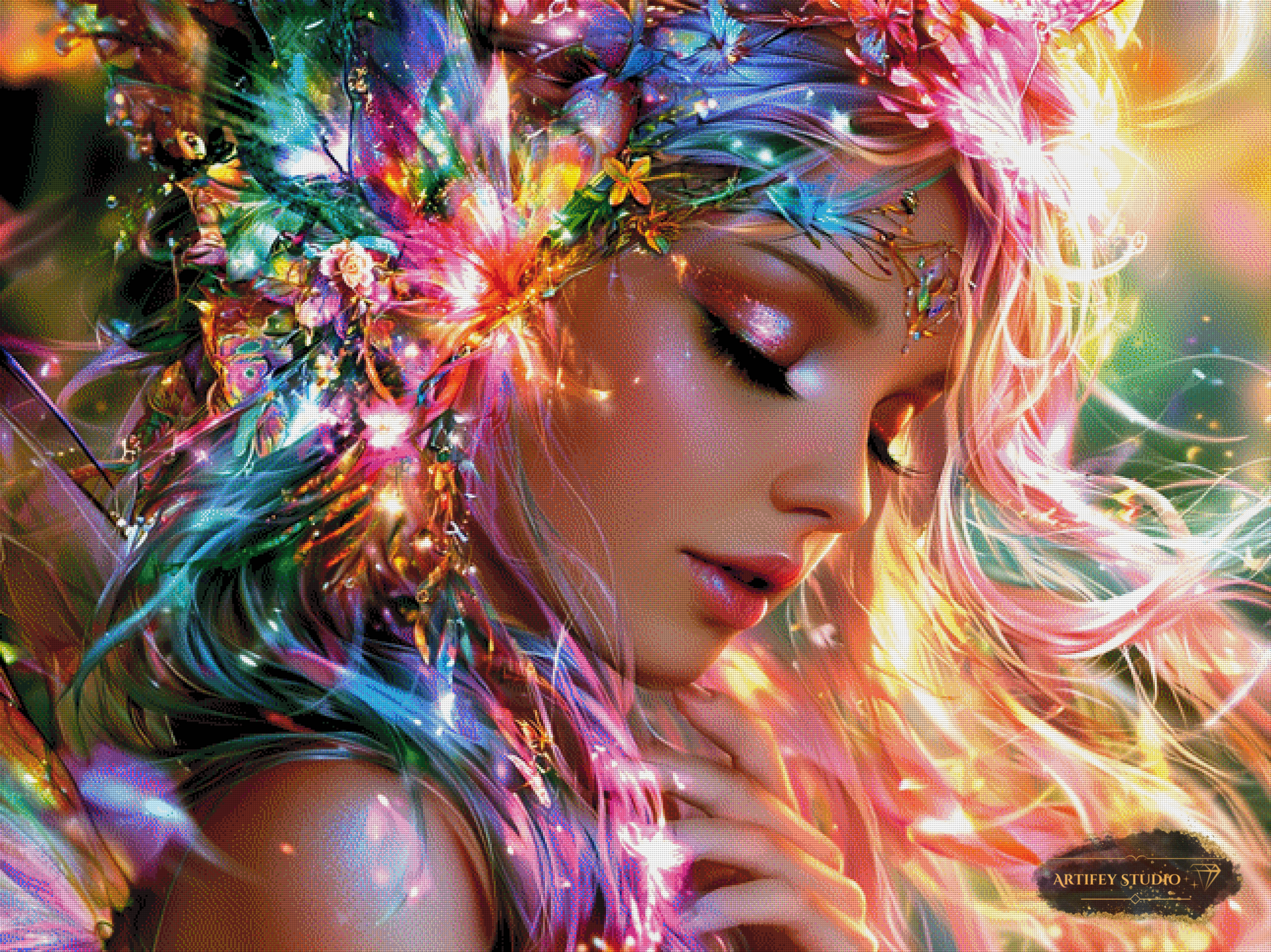 AF-2805 Colorful Thoughts by Radio Painter Susi 160x120 -420 – Artifey ...