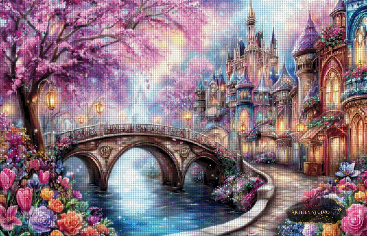 Zauberhaftes Königreich by Artifey 140x90 mit 370 Farben