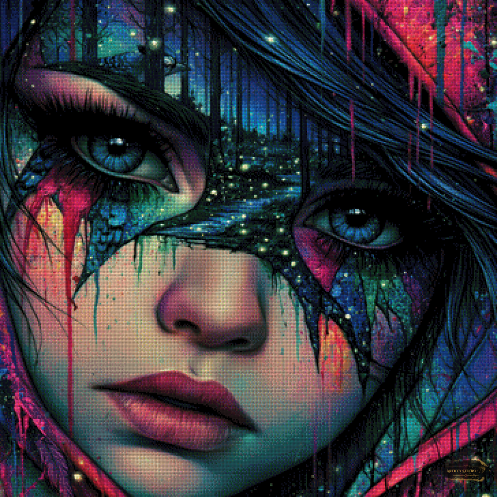Cosmic Silence by Lexxa 90x90 mit 220 Farben