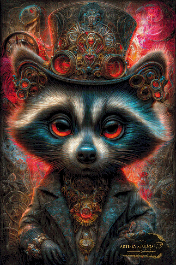 The Steam-Bandit by Morrigan 80x120 mit 280 Farben Artifey Studio