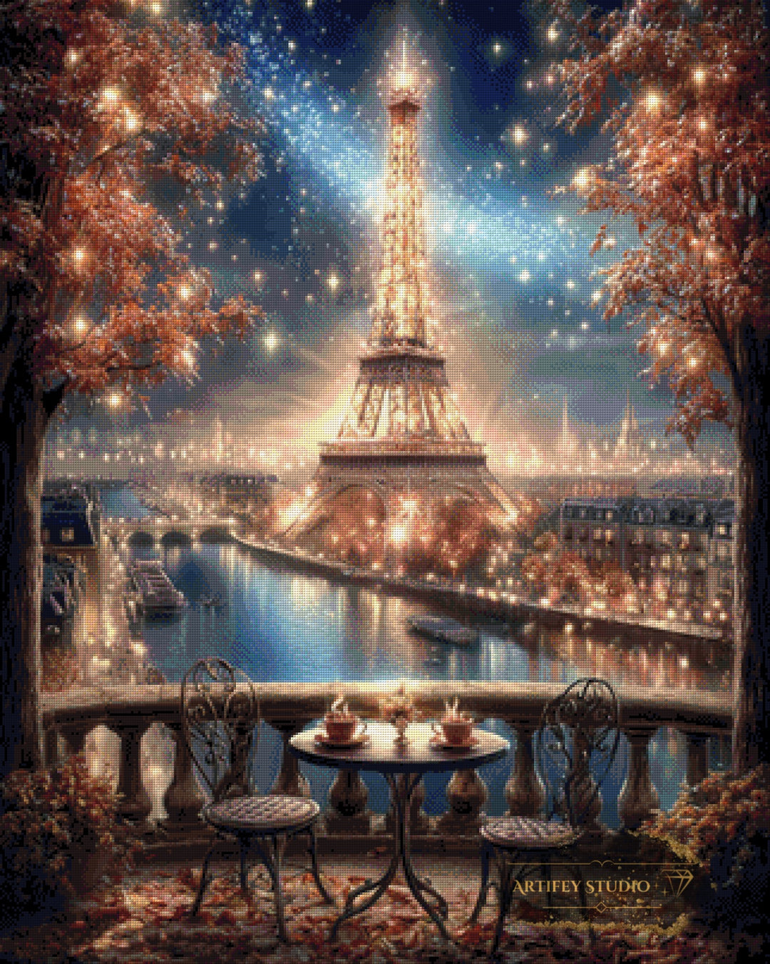 Romance parisienne by LaViie 80x100 mit 190 Farben - Artifey Studio