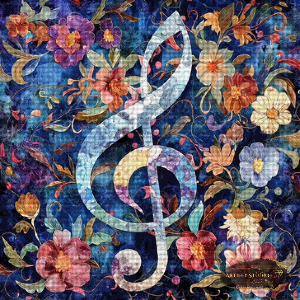 Lied der Wildblumen by Pixxchicks 90x90 mit 340 Farben Artifey Studio