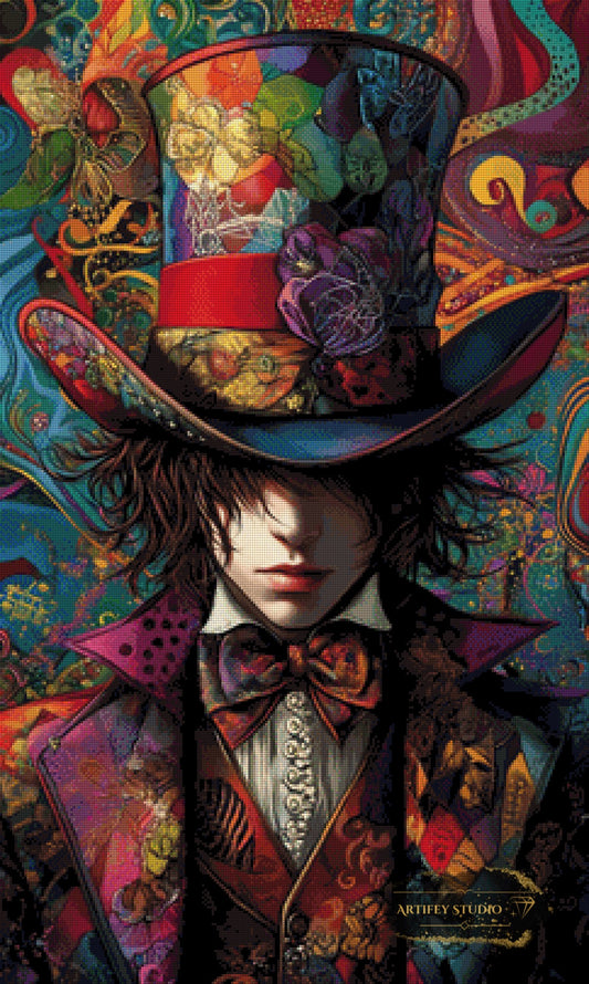 Verrückter Hutmacher by Lexxa 60x100 mit 260 Farben