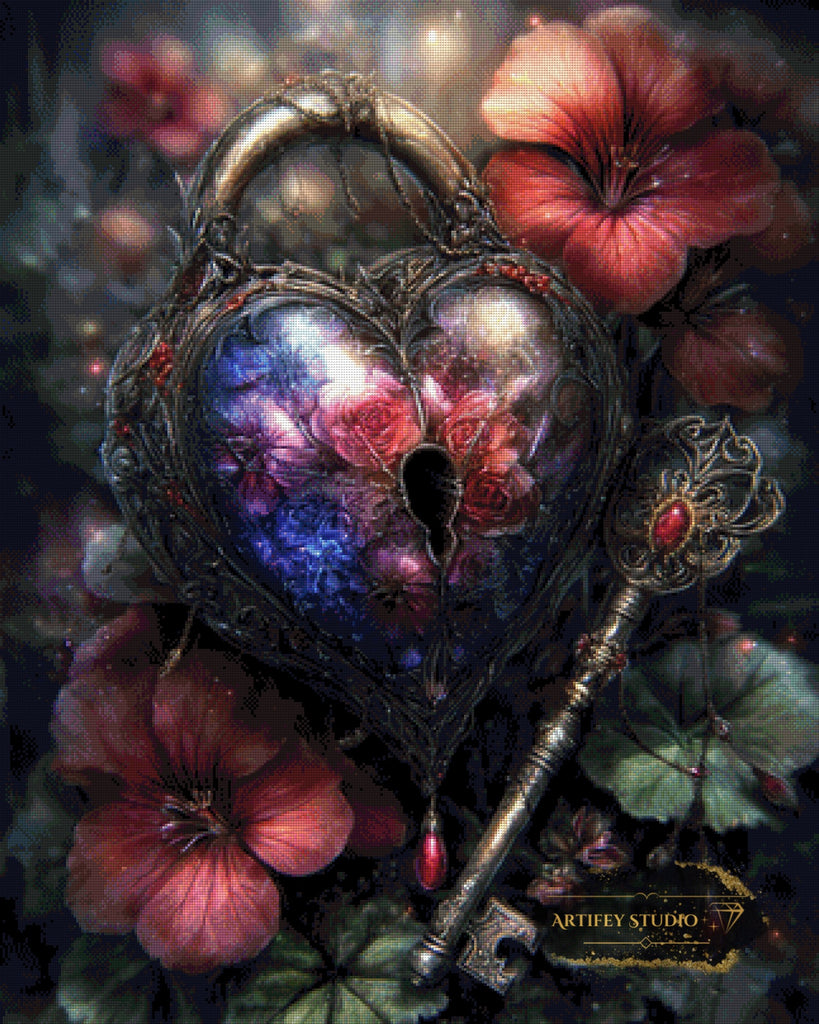 Key to Love by Skyler 80x100 mit 230 Farben - Artifey Studio