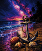 Anker der Verlassener Insel by Daye 90x110 mit 290 Farben