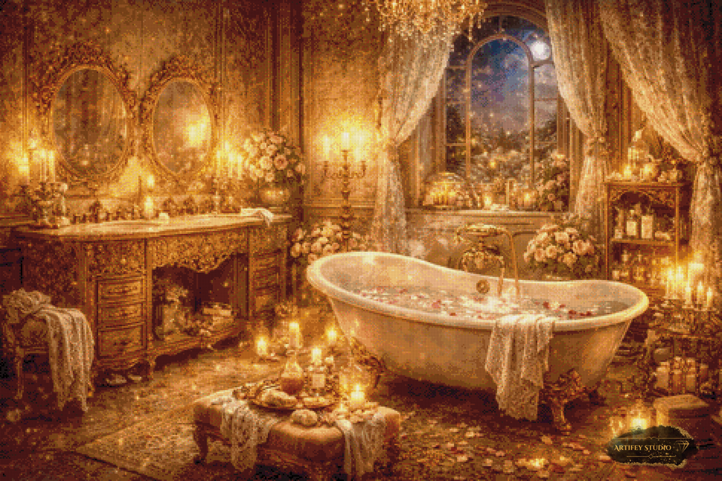 Goldene Auszeit by Daye 120x80 mit 110 Farben