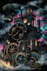 Steampunk Haus by Lexxa  80x120 mit 240 Farben